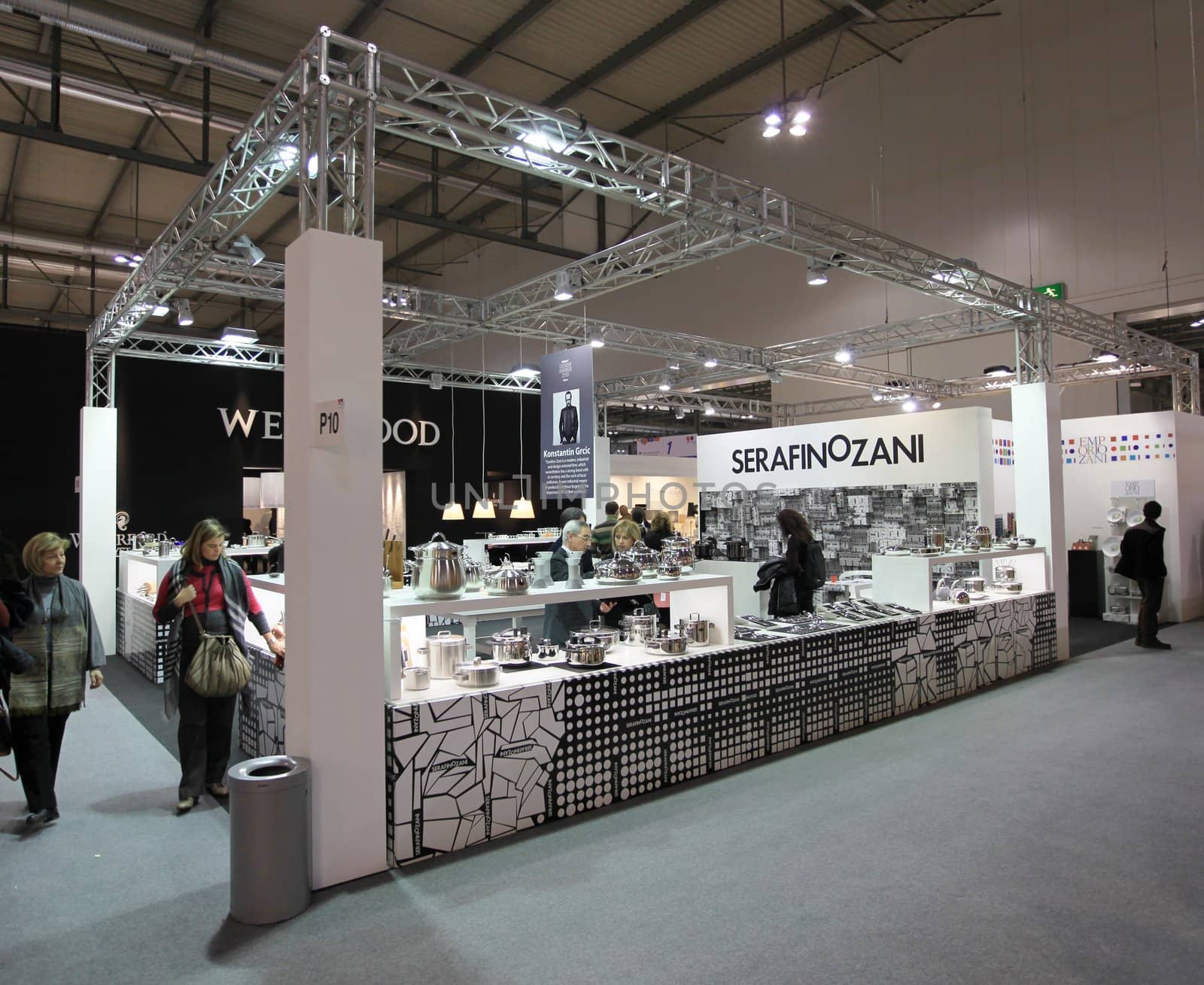 Visiting interior design and accessories stands during Macef, International Home Show Exhibition.