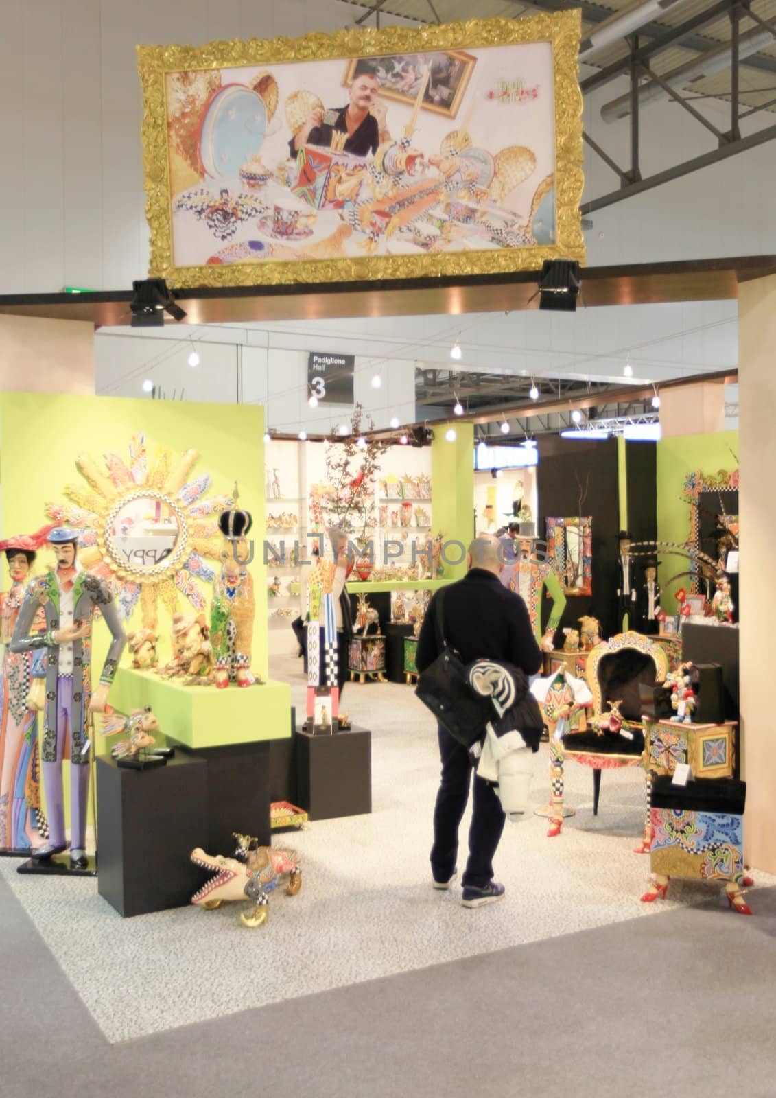 Visiting interior design and accessories stands during Macef, International Home Show Exhibition.