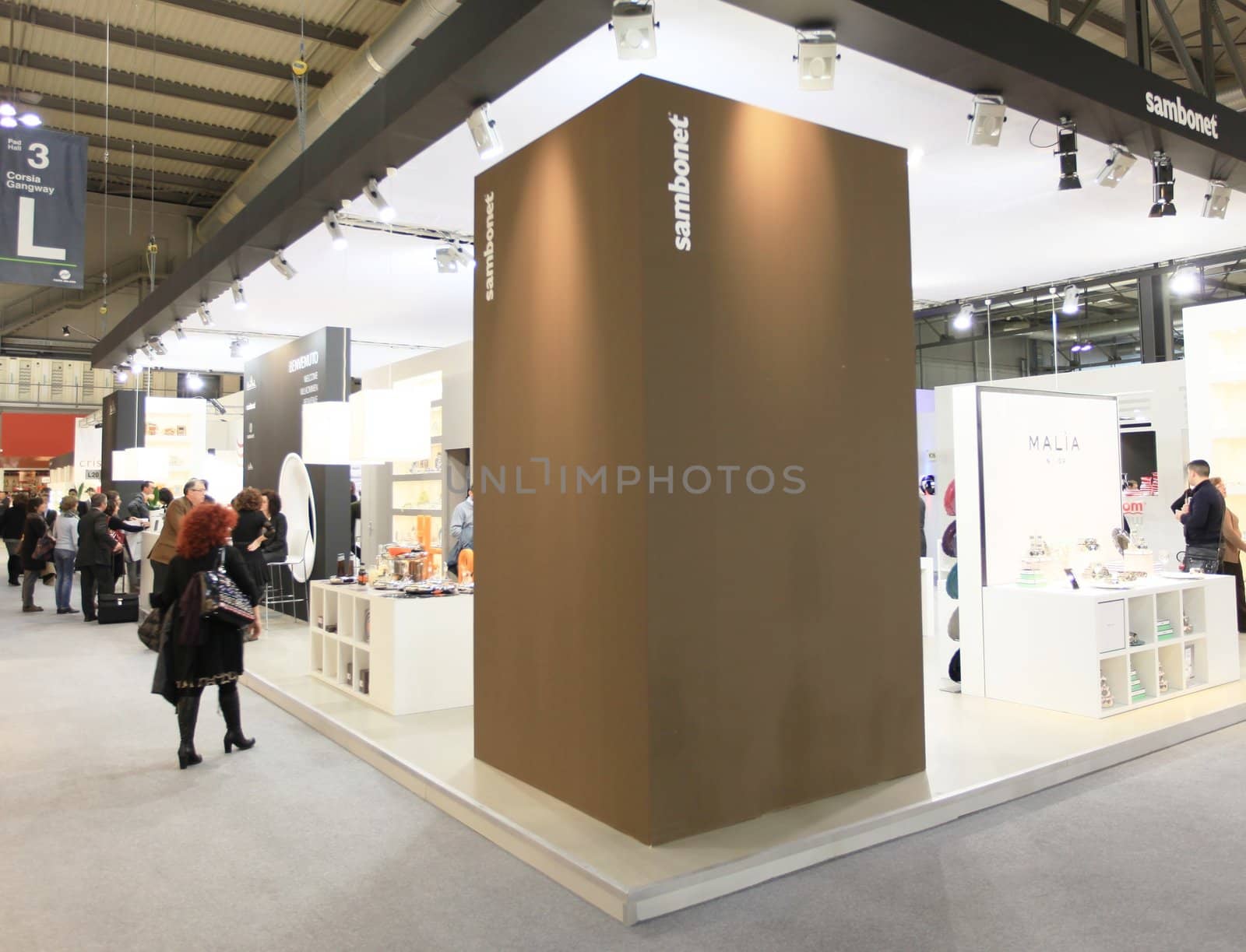 Visiting interior design and accessories stands during Macef, International Home Show Exhibition.