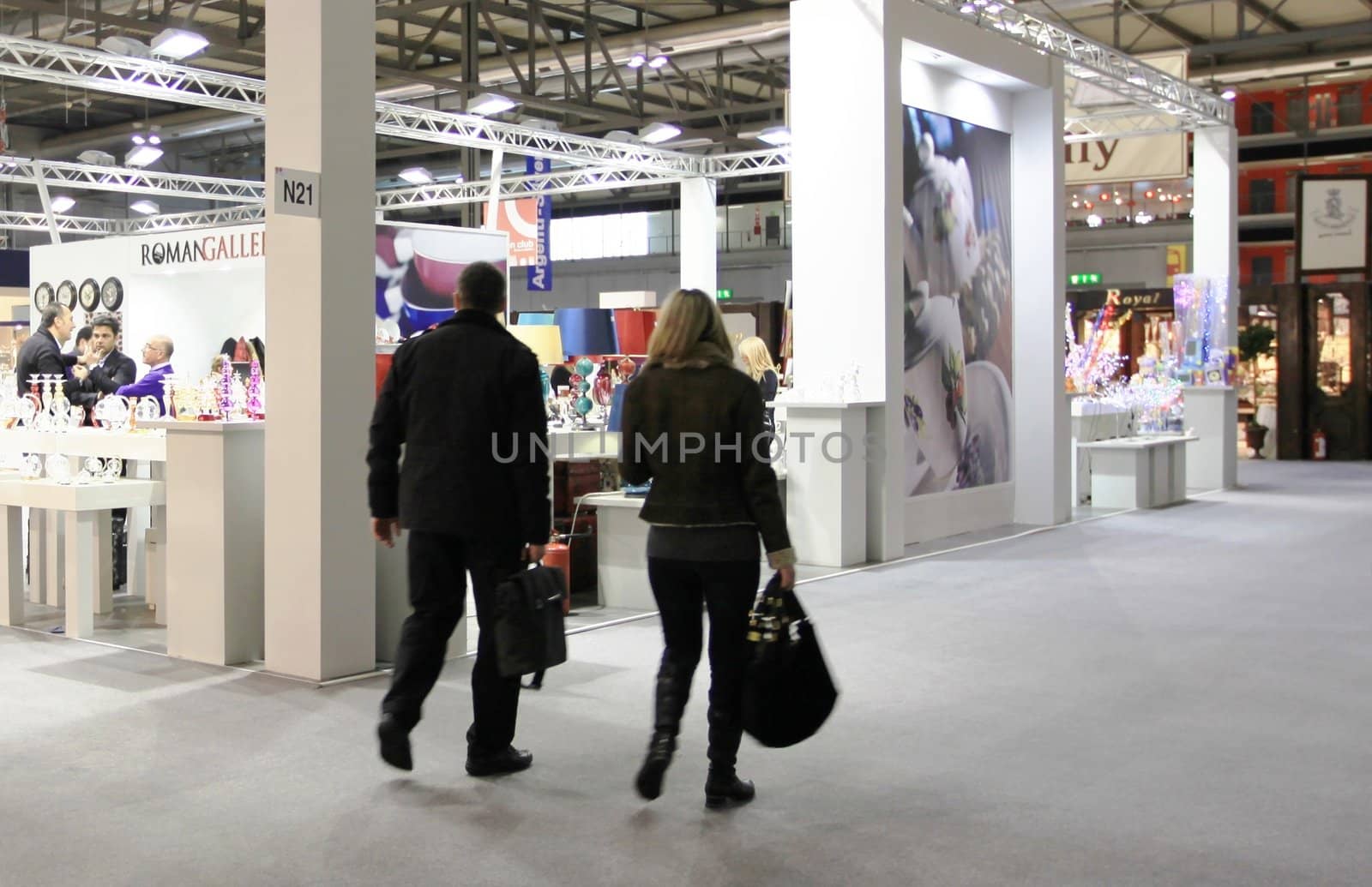 Visiting interior design and accessories stands during Macef, International Home Show Exhibition.