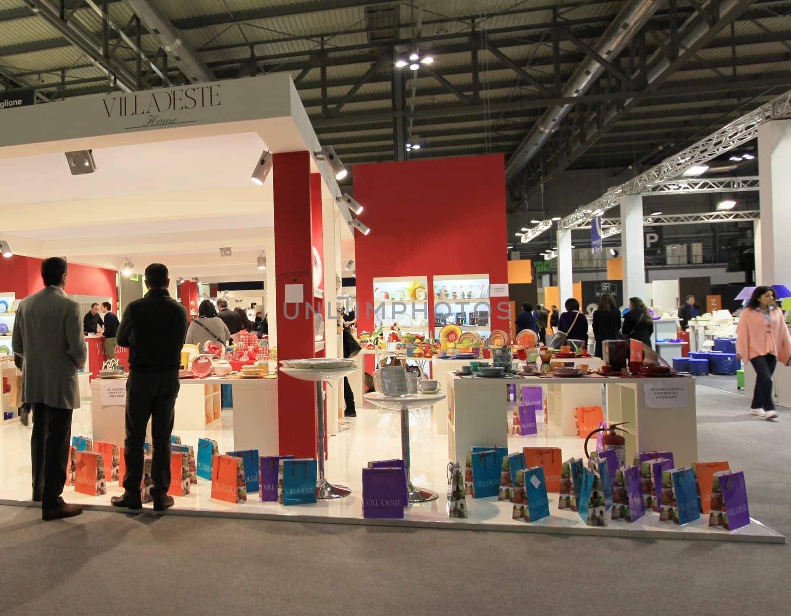 Visiting interior design and accessories stands during Macef, International Home Show Exhibition.