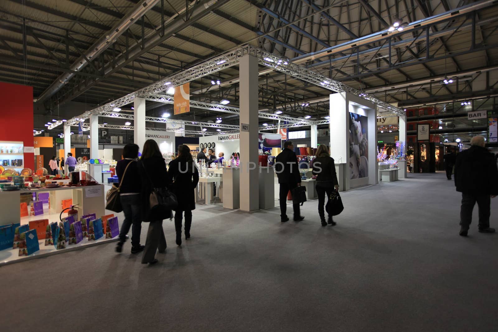 Visiting interior design and accessories stands during Macef, International Home Show Exhibition.