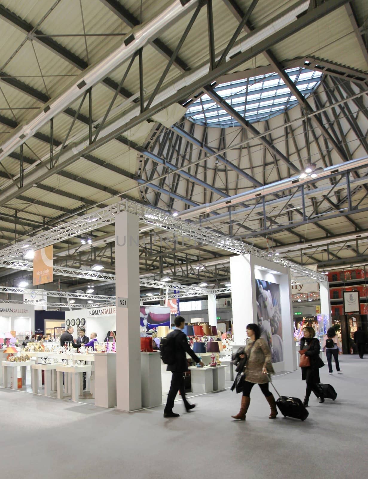 Visiting interior design and accessories stands during Macef, International Home Show Exhibition.