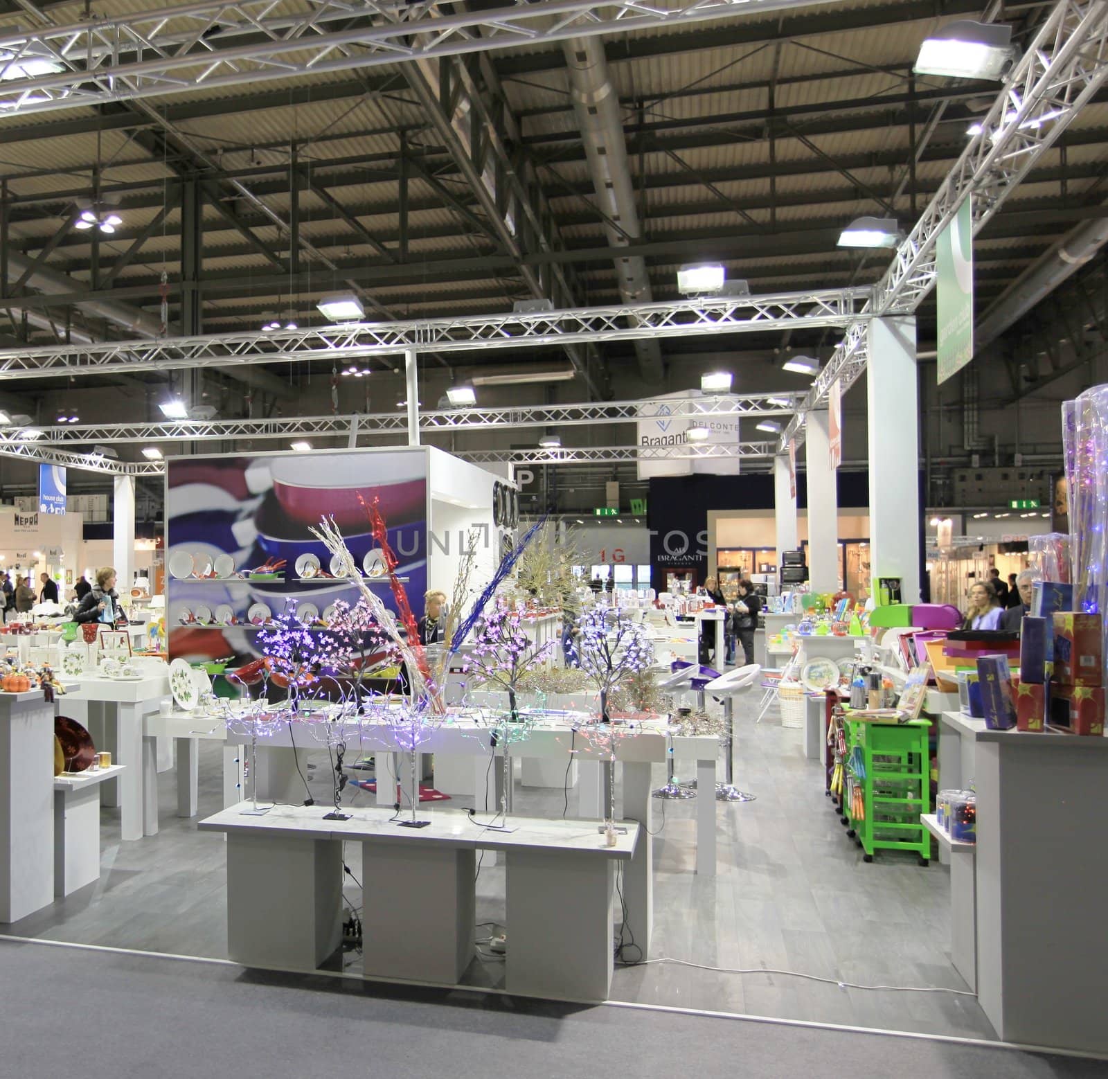 Visiting interior design and accessories stands during Macef, International Home Show Exhibition.