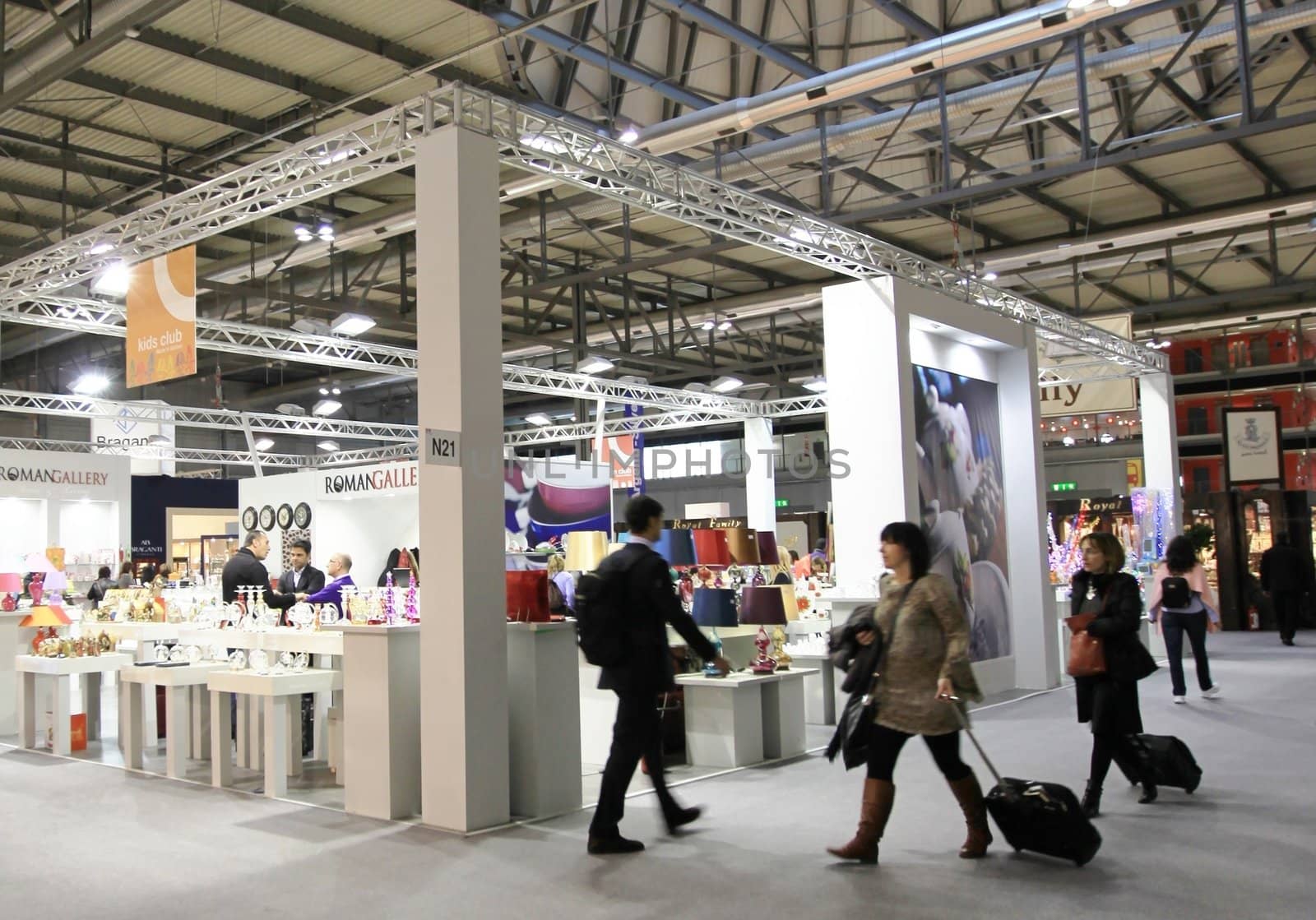 Visiting interior design and accessories stands during Macef, International Home Show Exhibition.