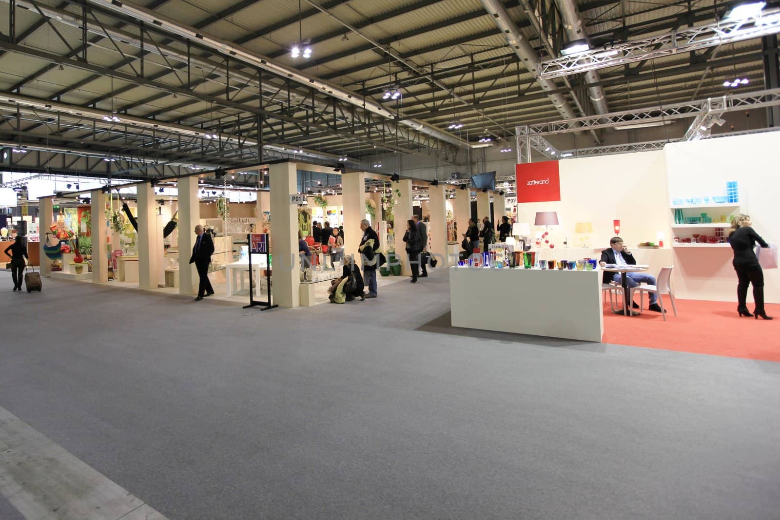 Visiting interior design and accessories stands during Macef, International Home Show Exhibition.