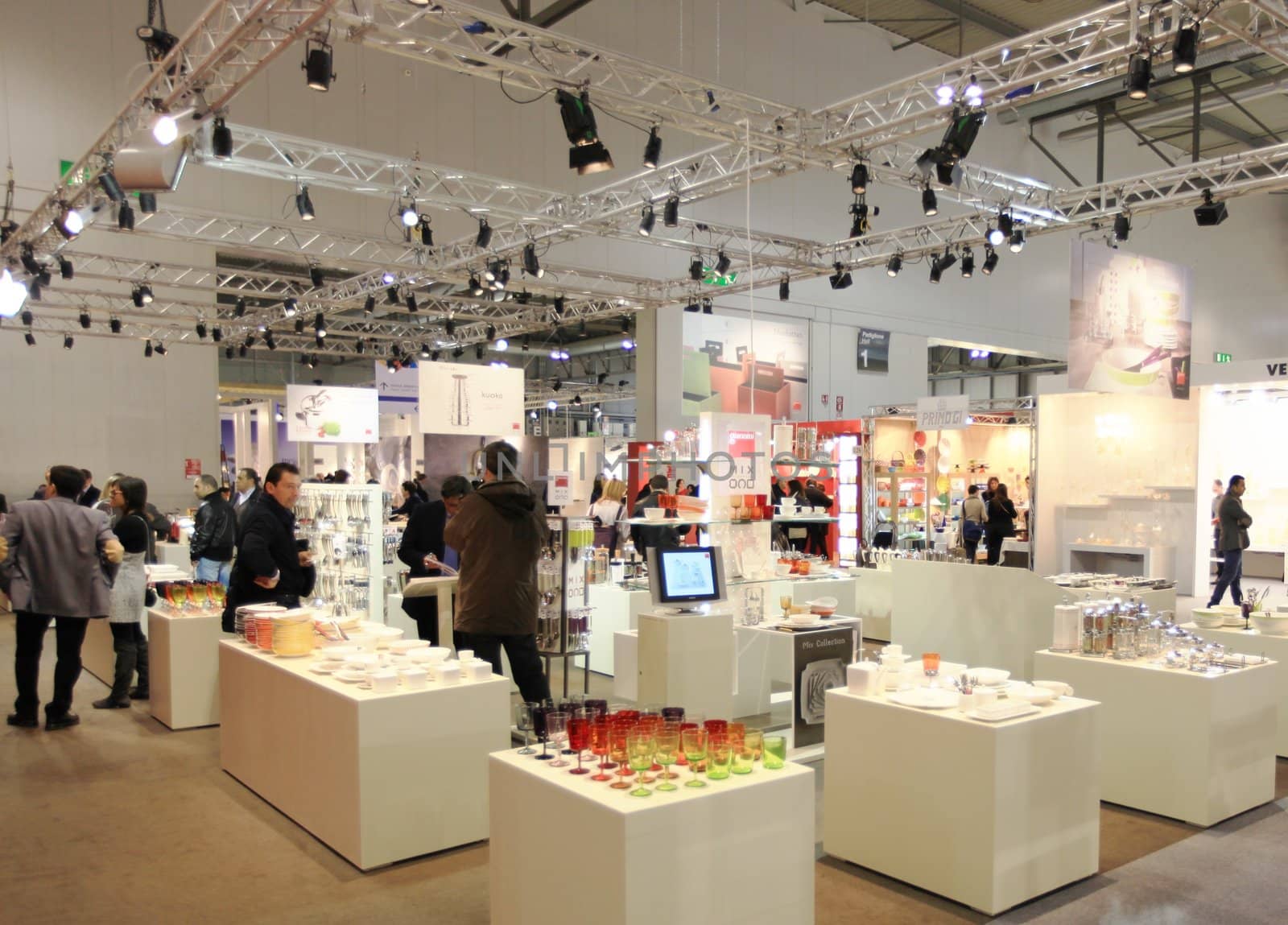 Visiting interior design and accessories stands during Macef, International Home Show Exhibition.