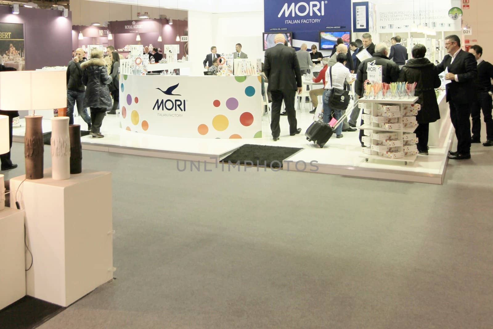 Visiting interior design and accessories stands during Macef, International Home Show Exhibition.