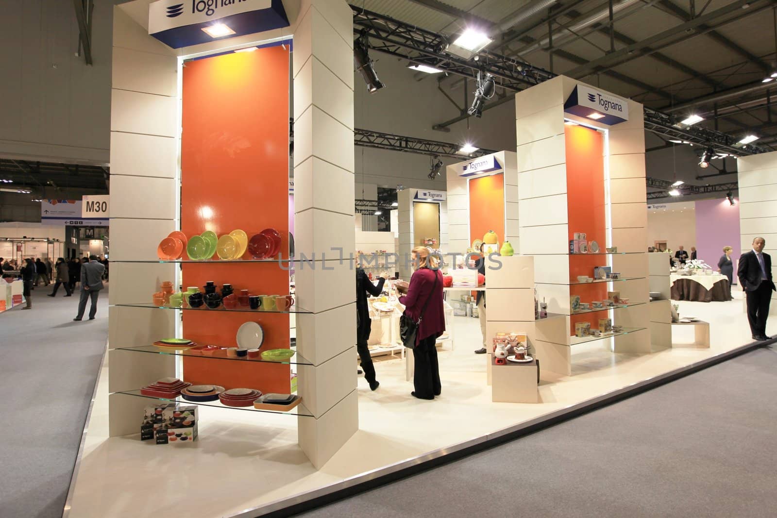 Visiting interior design and accessories stands during Macef, International Home Show Exhibition.