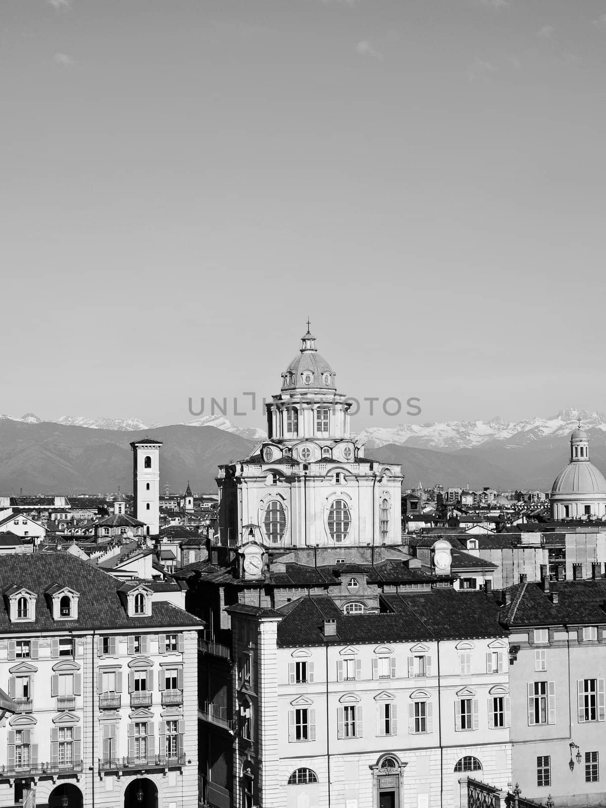 Piazza Castello central baroque square in Turin Italy