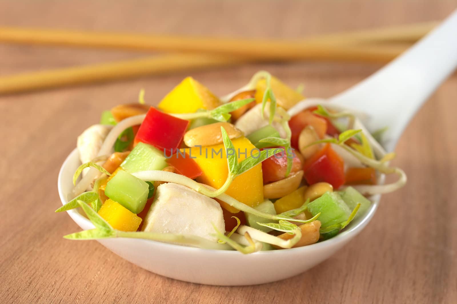 Fresh Asian Salad with Chicken by ildi