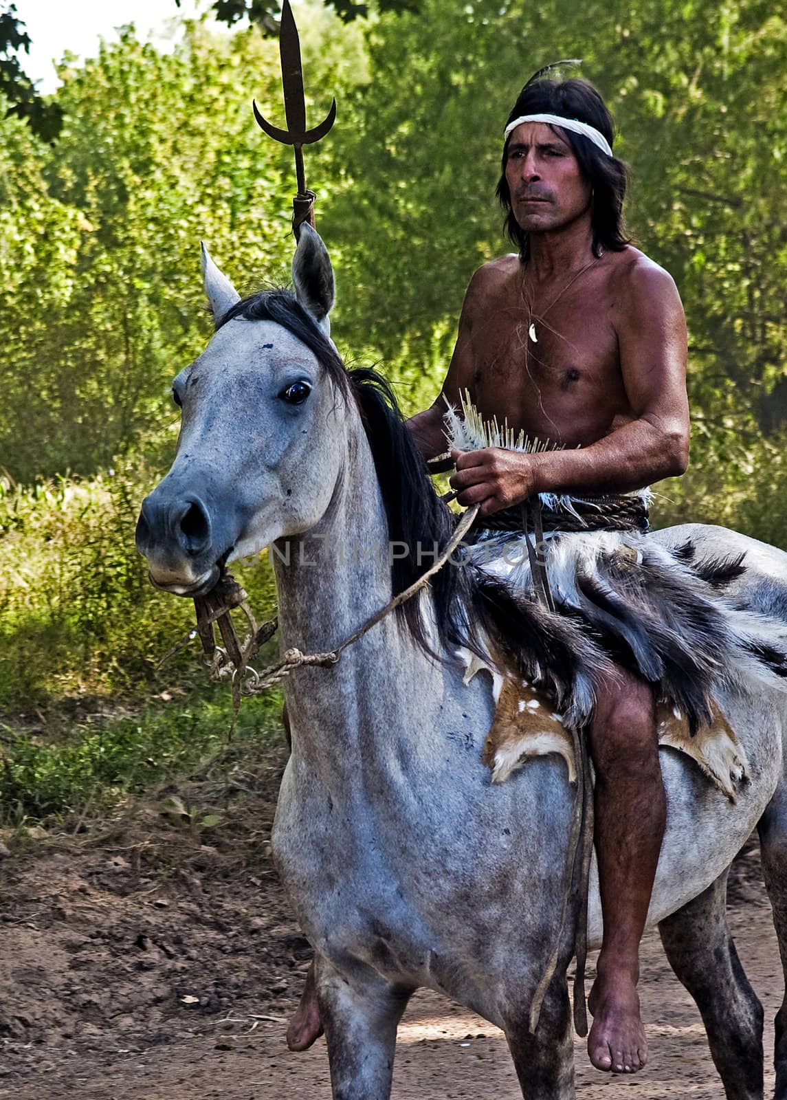 TACUAREMBO, URUGUAY - MAR 5 : Participant in the annual festival "Patria Gaucha" on March 5, 2011 in Tacuarembo, Uruguay. It is one of the biggest festival in South America to celebrate gaucho culture