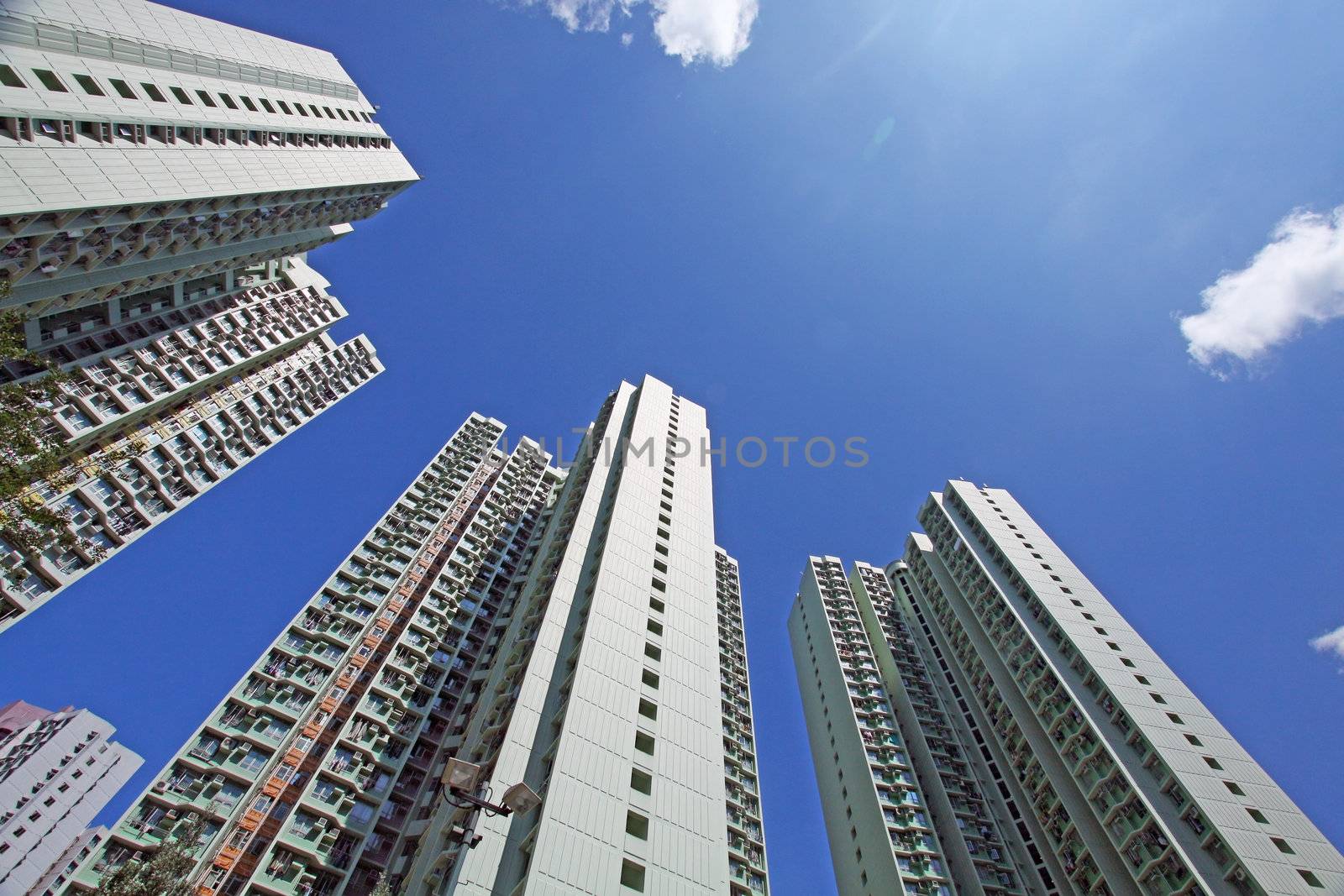 Packed Hong Kong housing