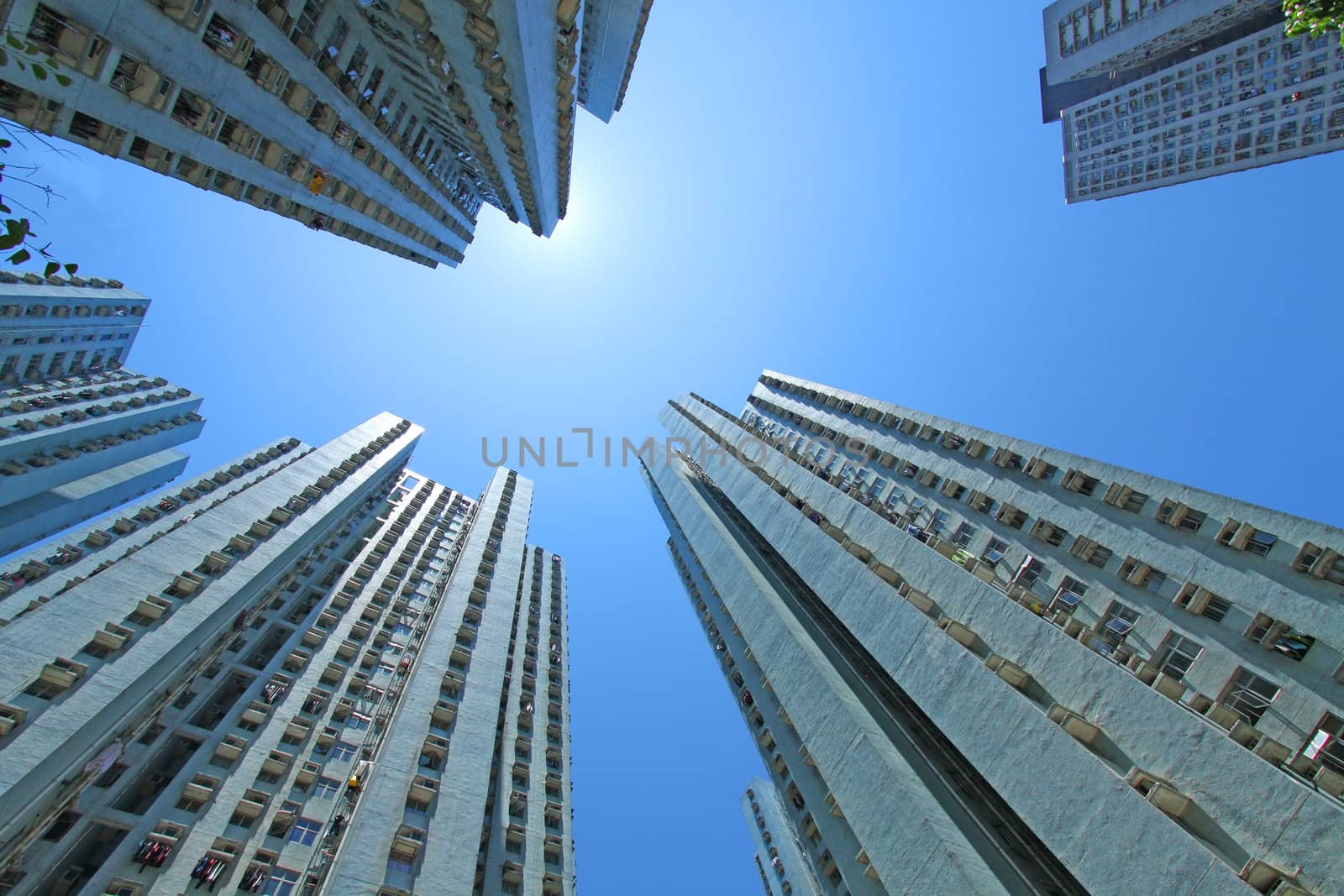 Packed Hong Kong public housing 