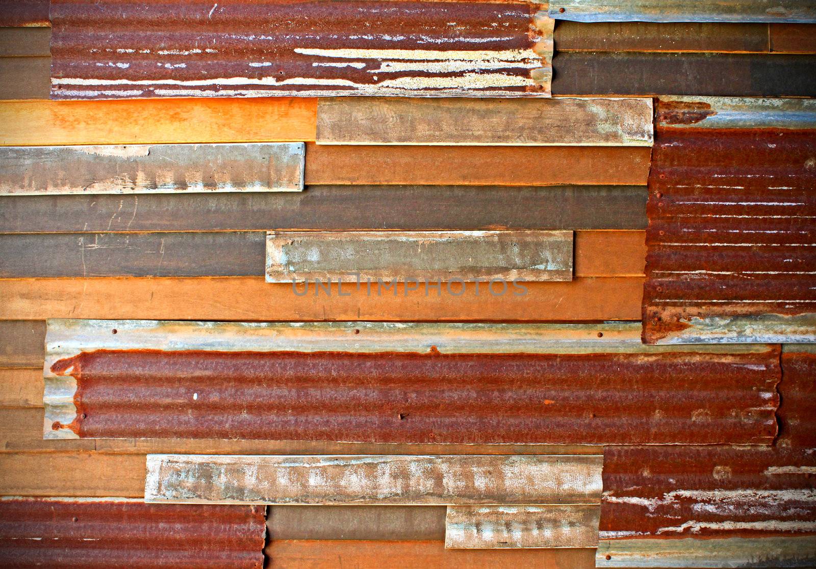 background image of rusty corrugated iron sheets