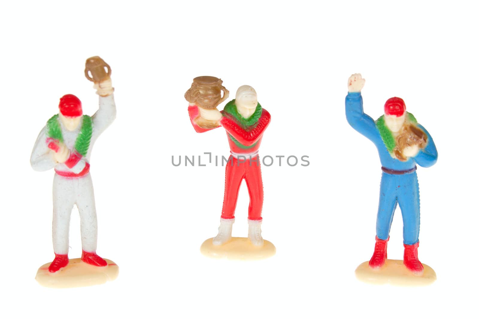 winner of race, figurine, photo on the white background