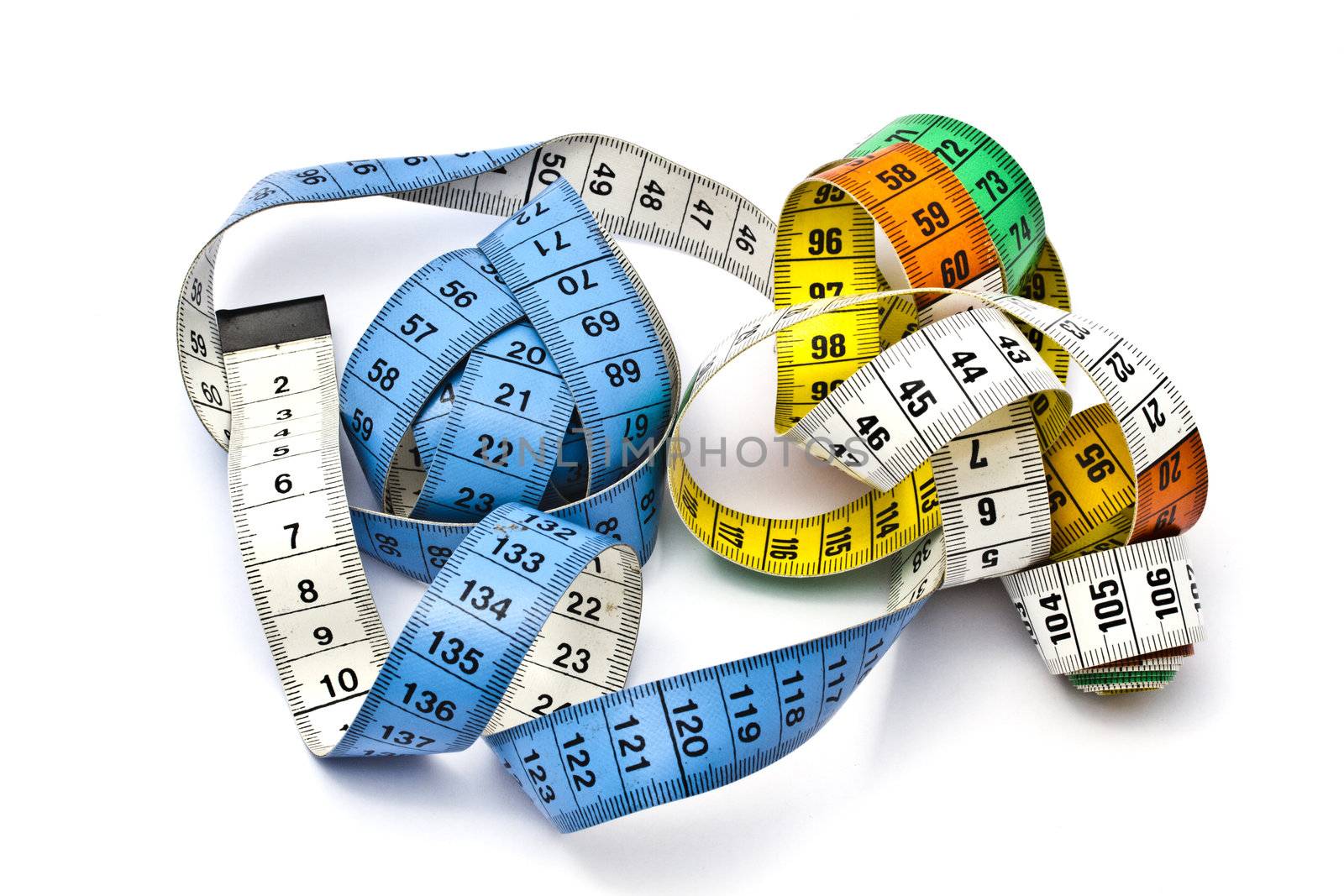 Colorful tape measure  by ibphoto