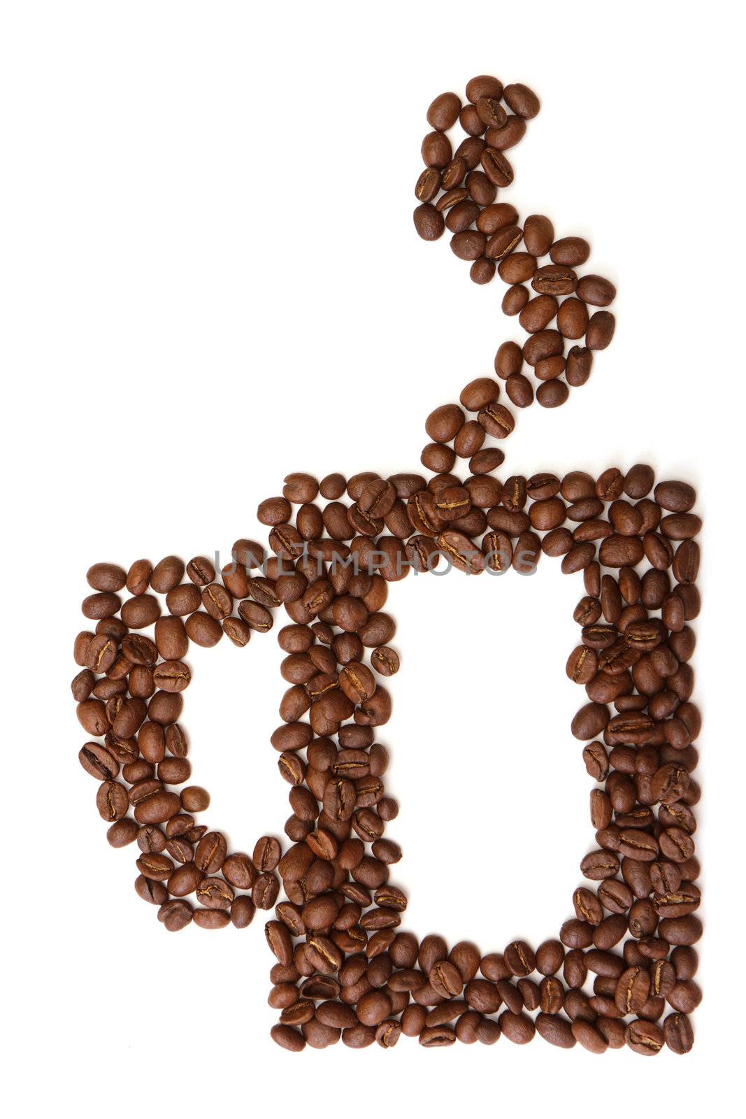 cup made ​​from coffee beans by Discovod