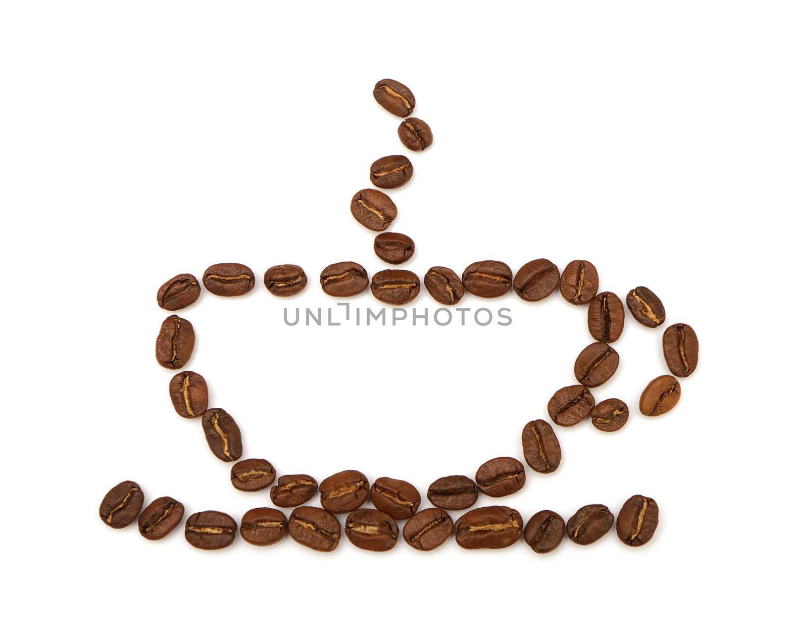cup made ​​from coffee beans by Discovod