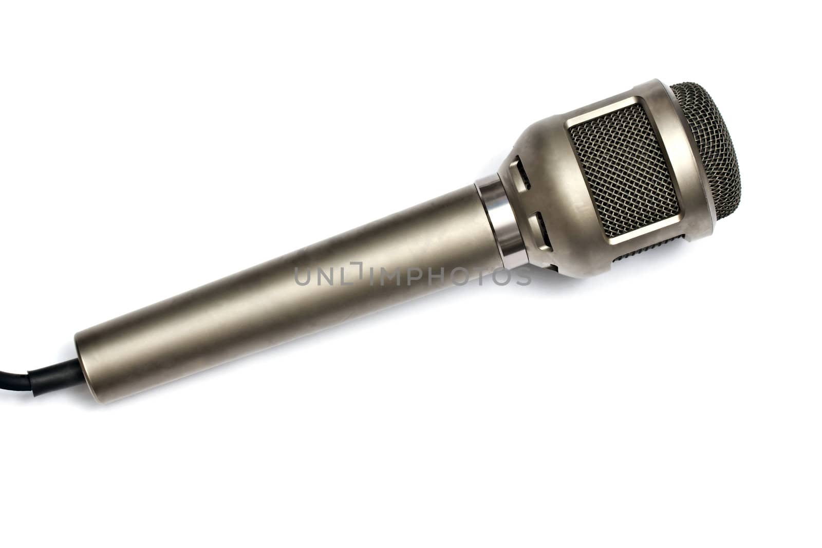 Microphone isolated on white background 
