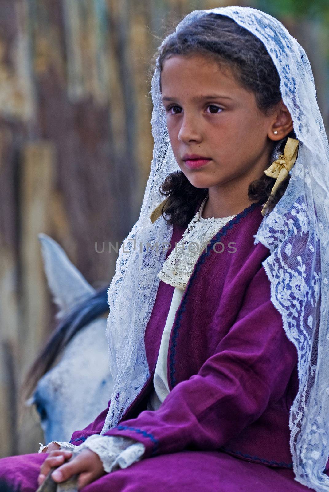 TACUAREMBO, URUGUAY - MAR 5 : Participant in the annual festival "Patria Gaucha" on March 5, 2011 in Tacuarembo, Uruguay. It is one of the biggest festival in South America to celebrate gaucho culture