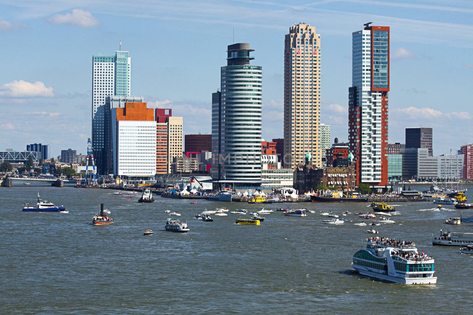 Rotterdam, the Netherlands from the riverside by Colette