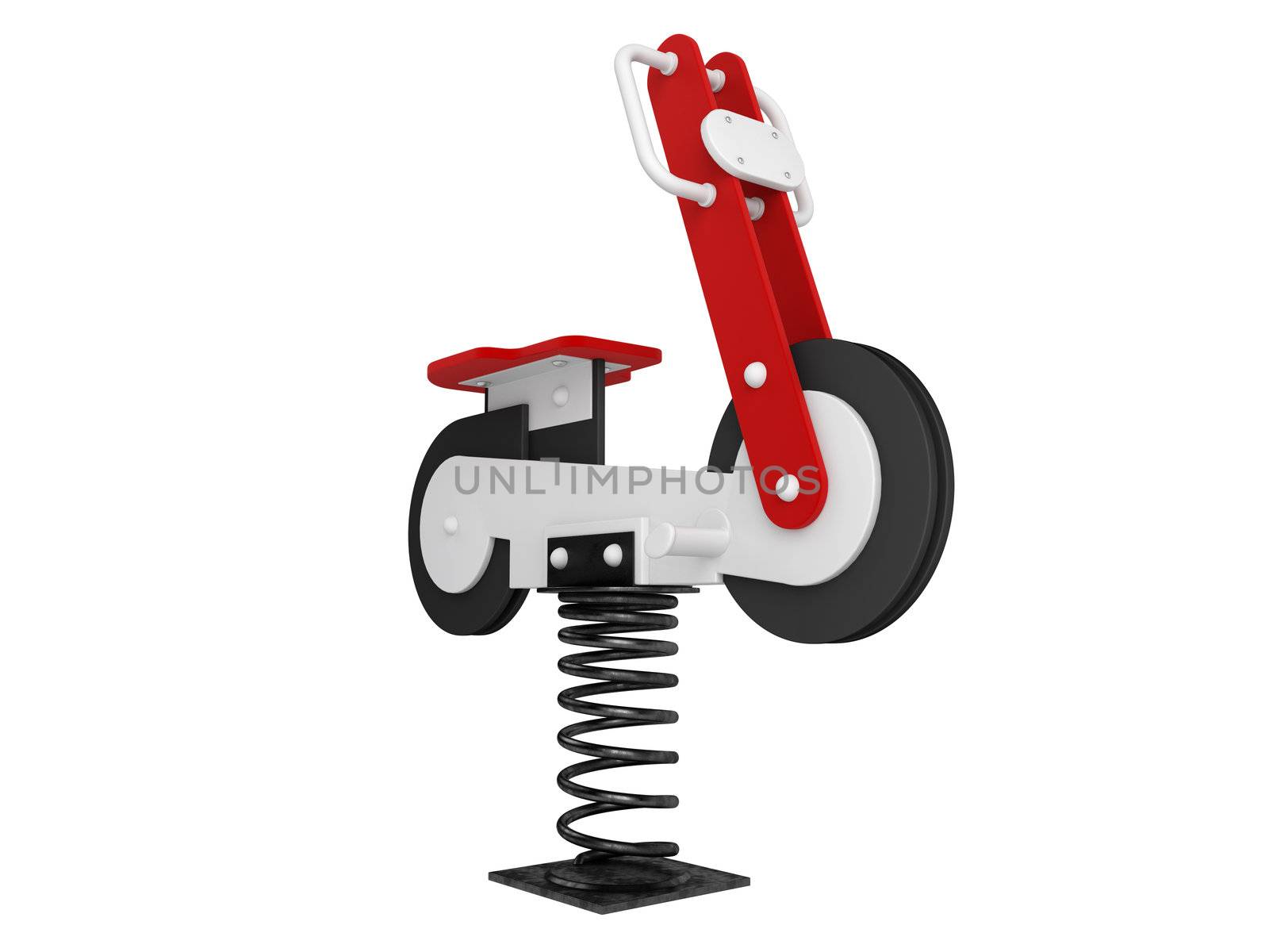 Motorcycle spring toy  by AlexanderMorozov