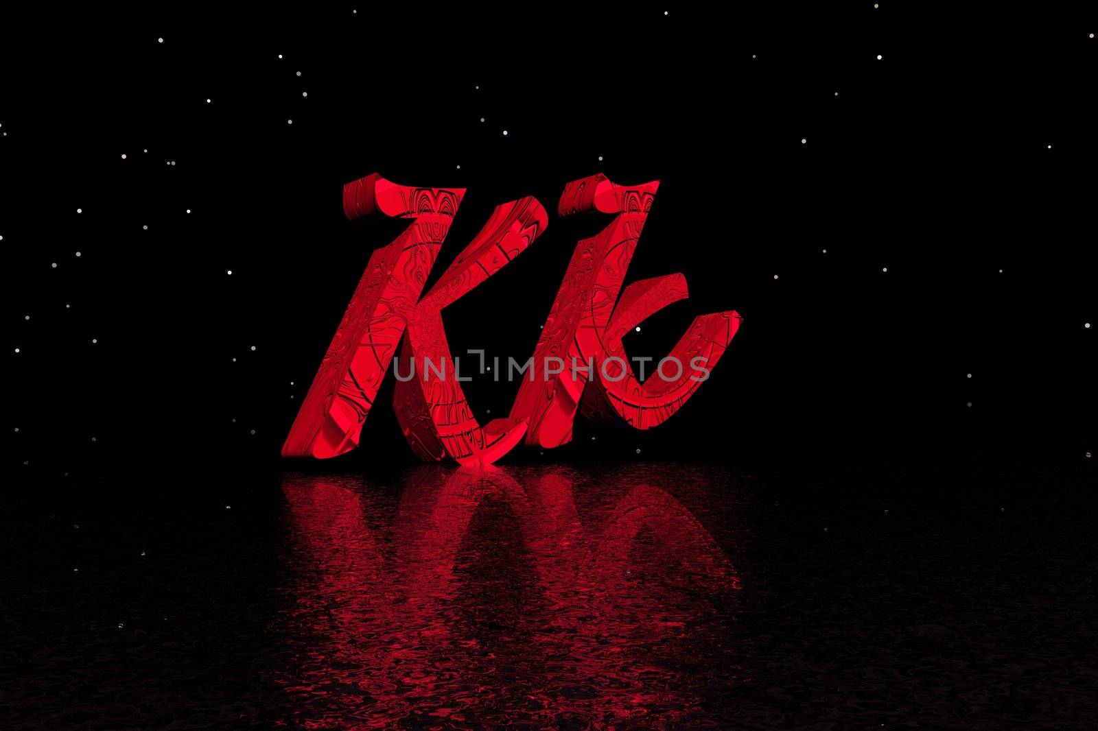 letter k red