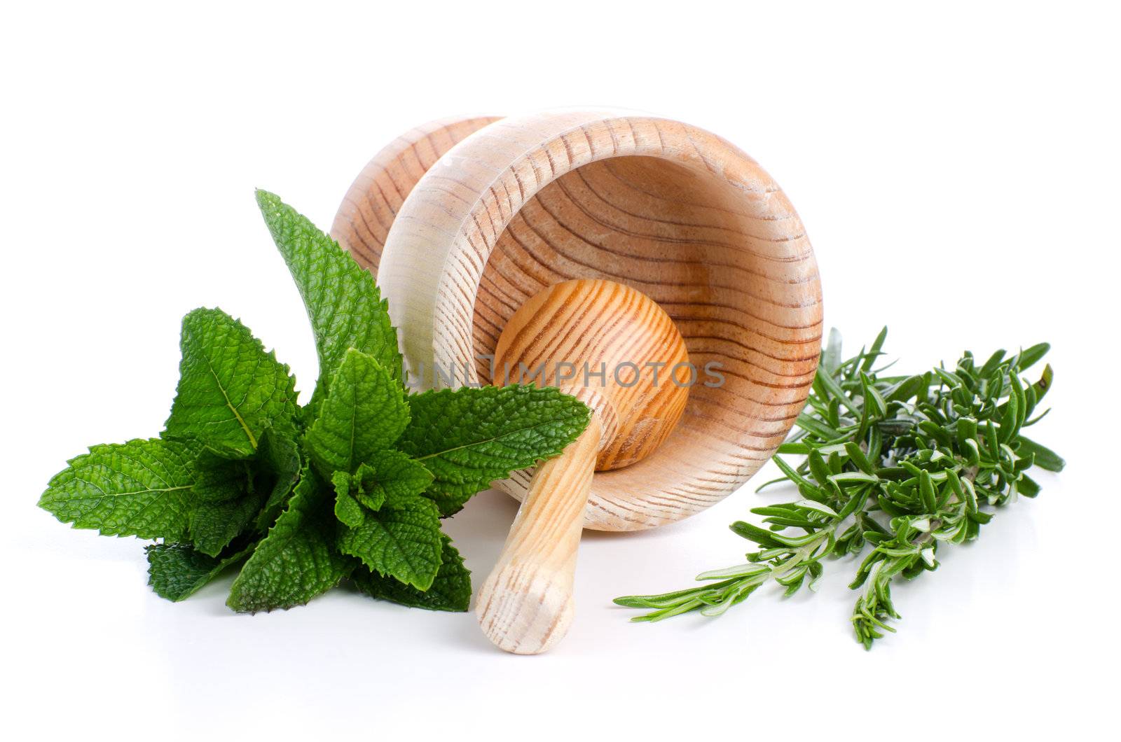 Set of ingredients and spice for food cooking isolated on white background.