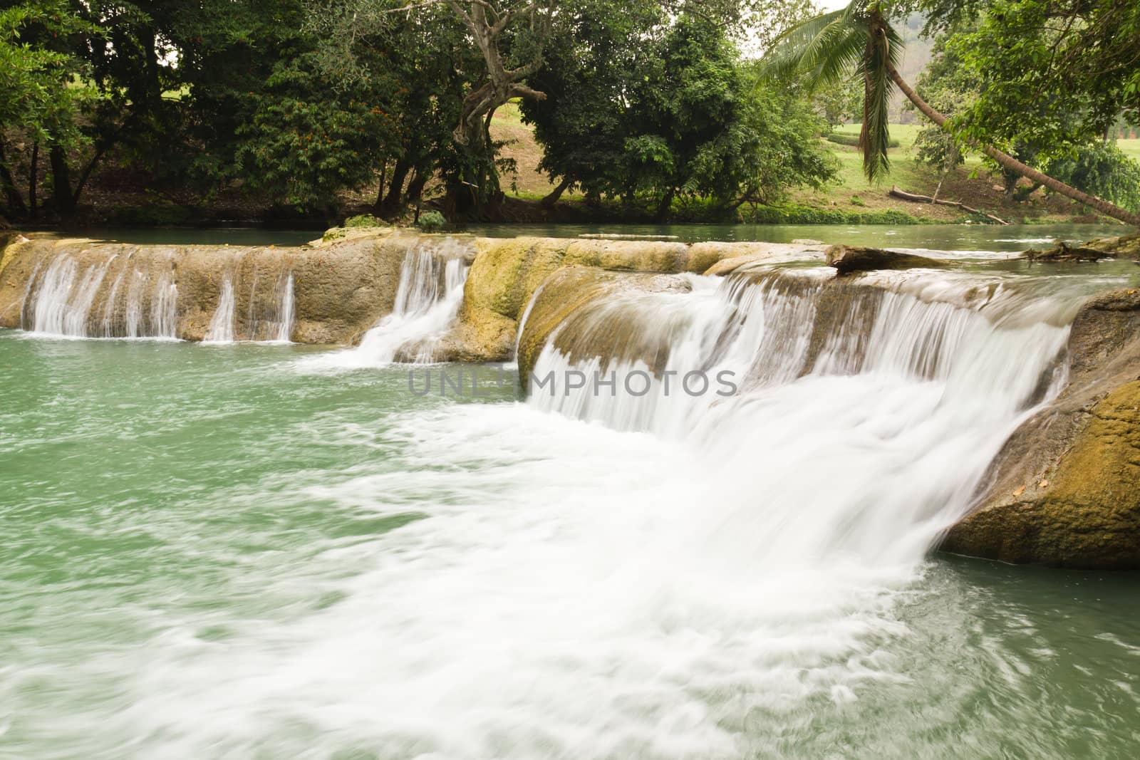 Jedsaownoi water fall in a national park,Saraburi Thailand