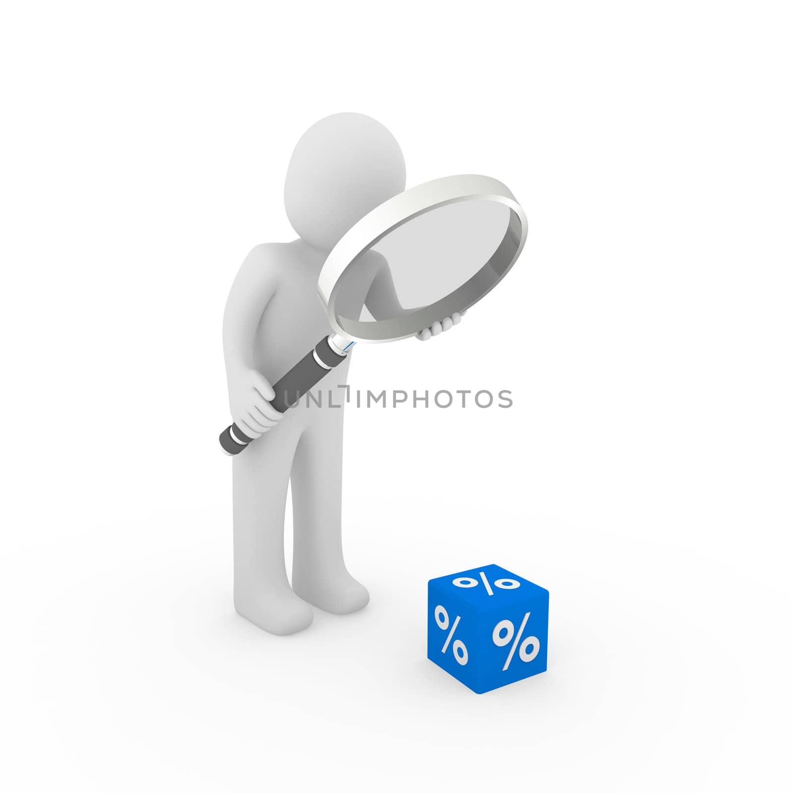 3d human man sale cube blue loupe percent