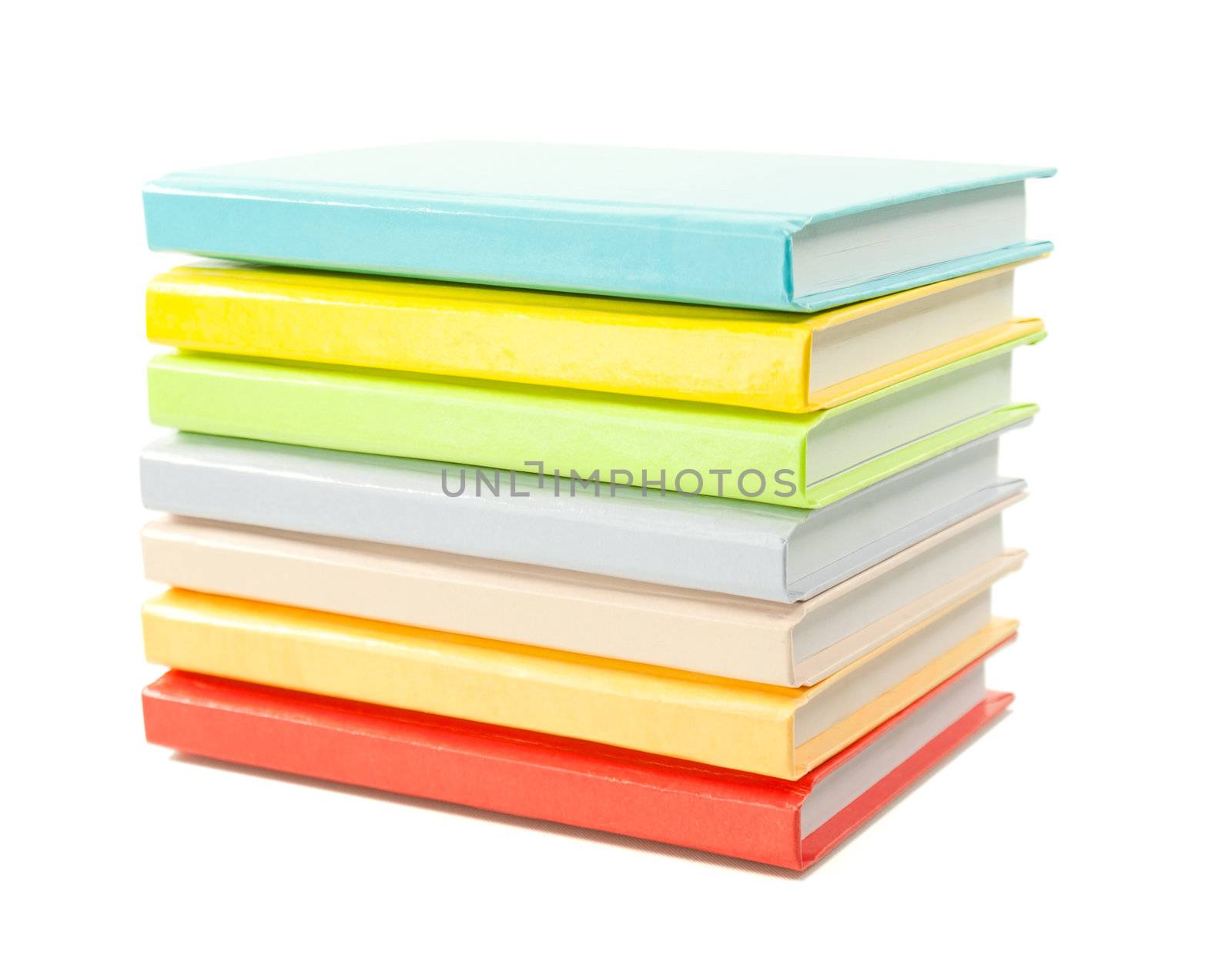 Stack of the colorful books by AndreyKr