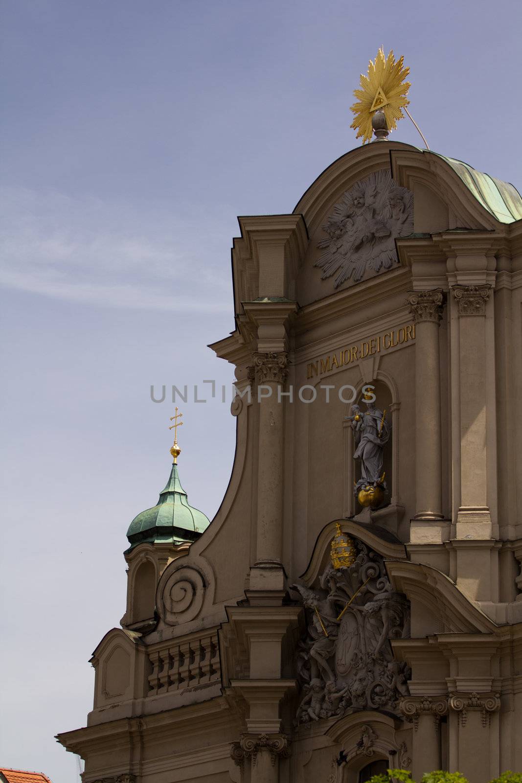A Medieval Church stands in the centre of Munich, Germany