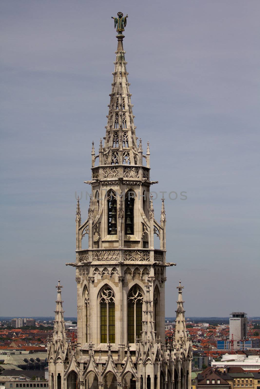 A Medieval Church stands in the centre of Munich, Germany