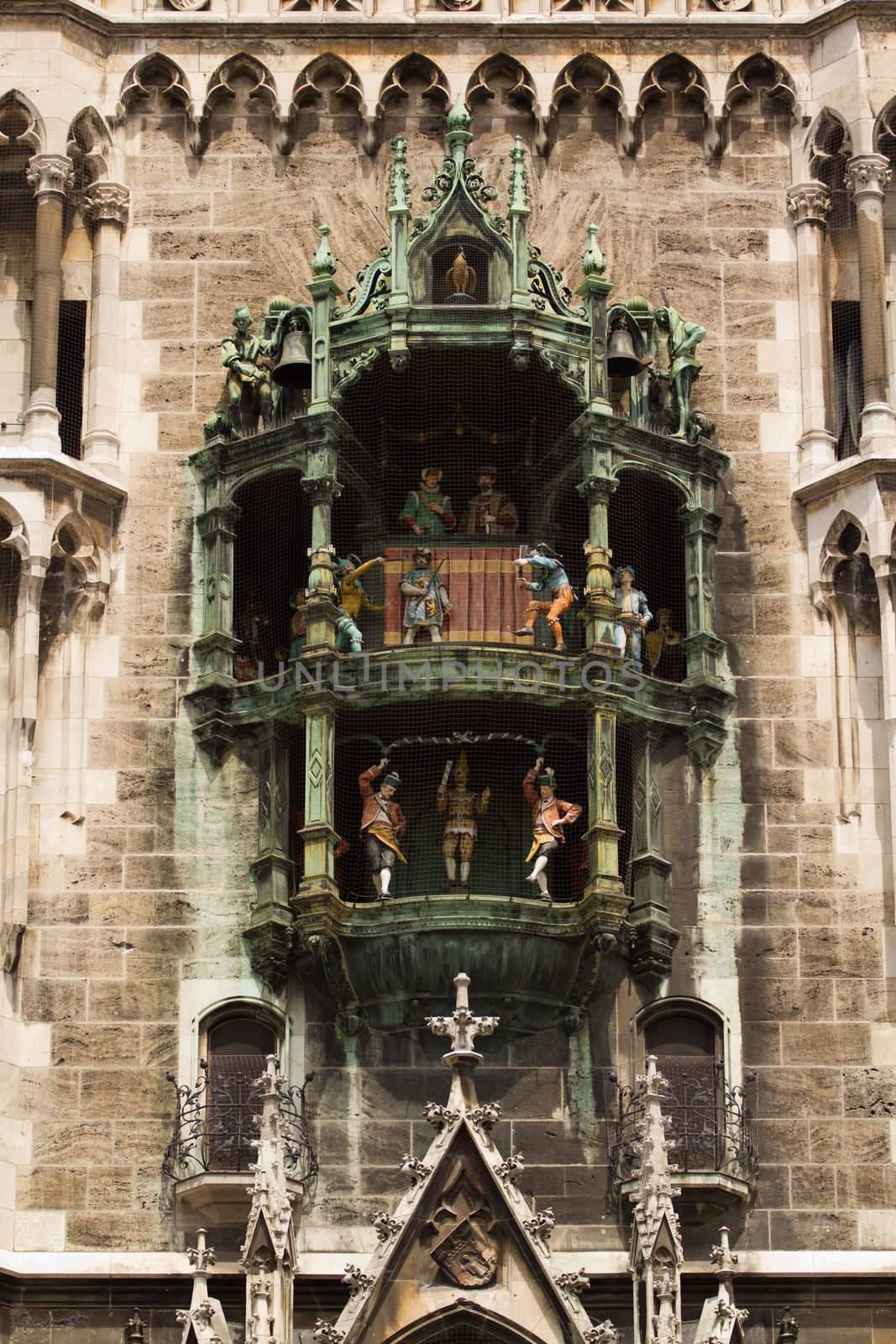 Munich historic medieval Rathaus, on Marienplatz