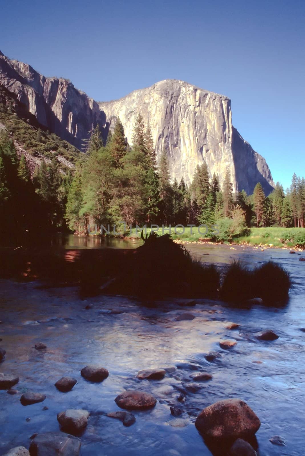 Yosemite Valley is a world-famous scenic location in the Sierra Nevada mountains of California.