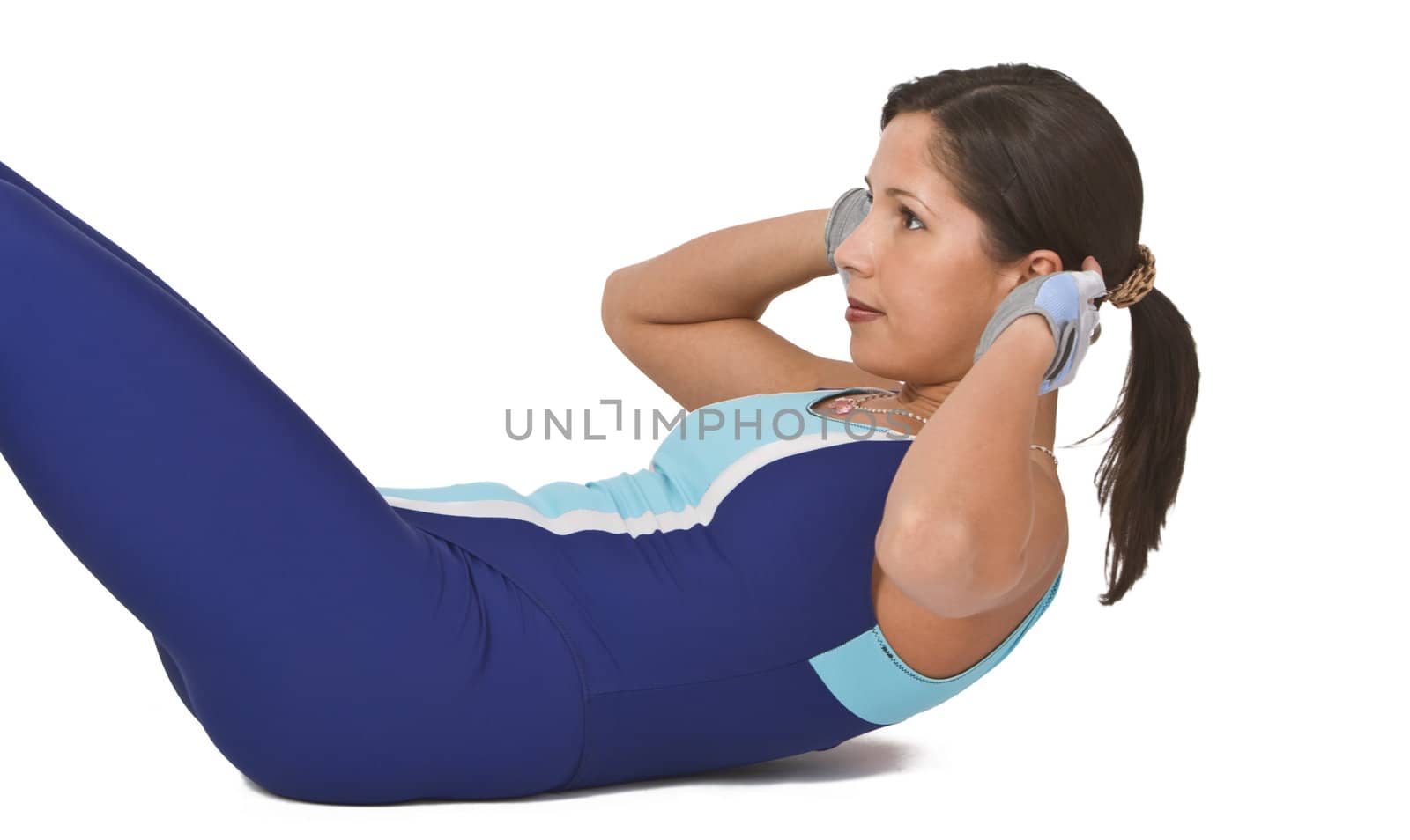 Woman doing aerobics