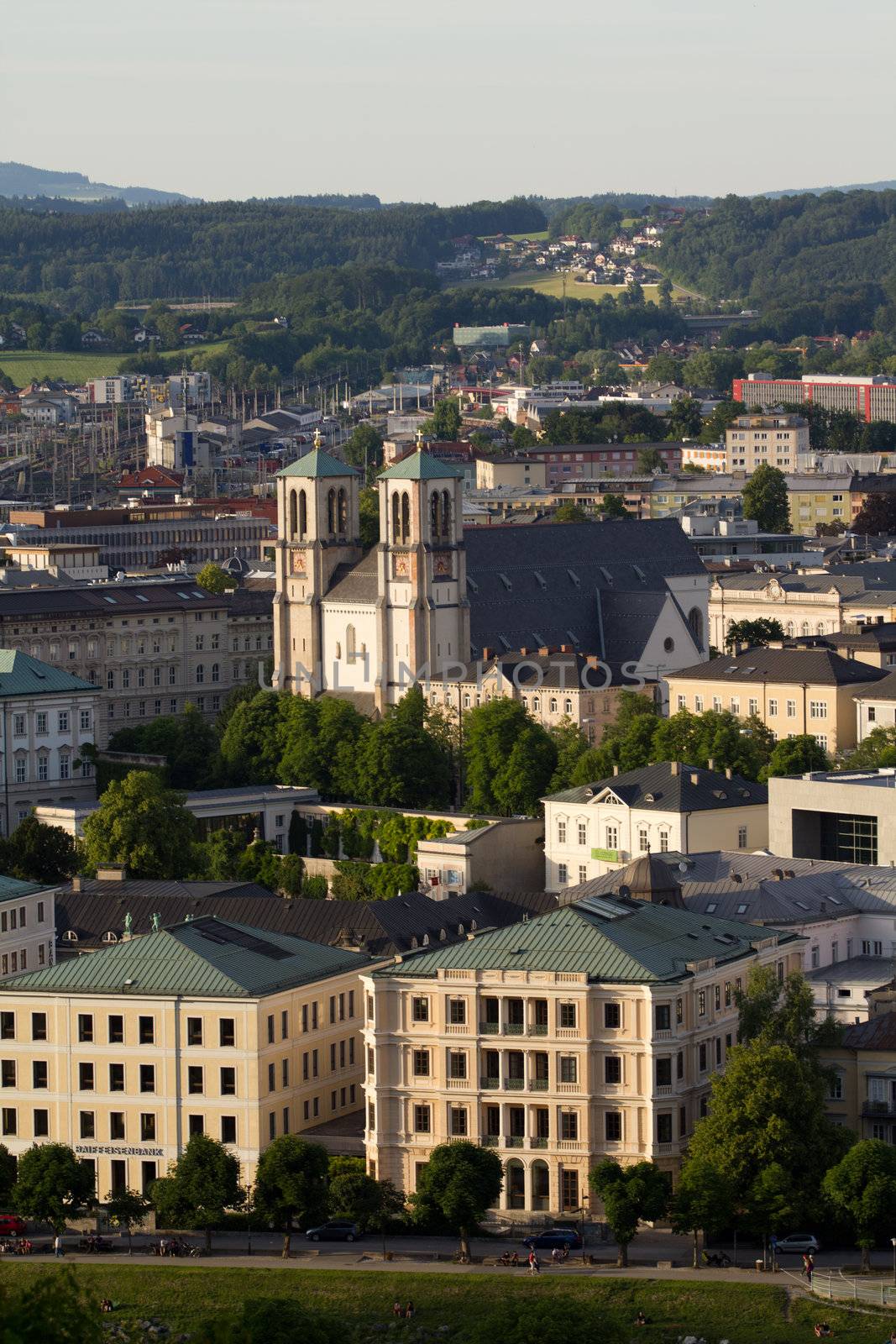 The Cityscape of Salzburg in Austria