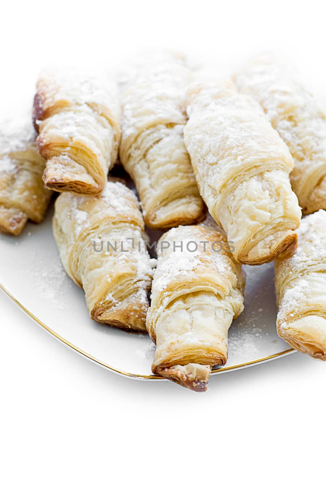 Small croissants with sugar powder by Angel_a