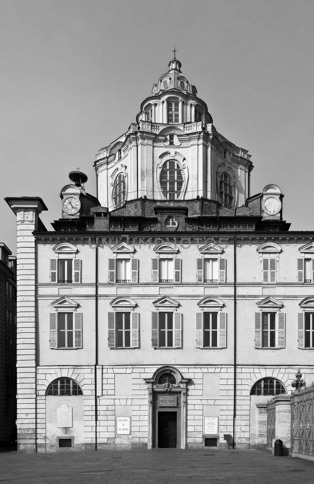 The church of San Lorenzo, Turin, Italy