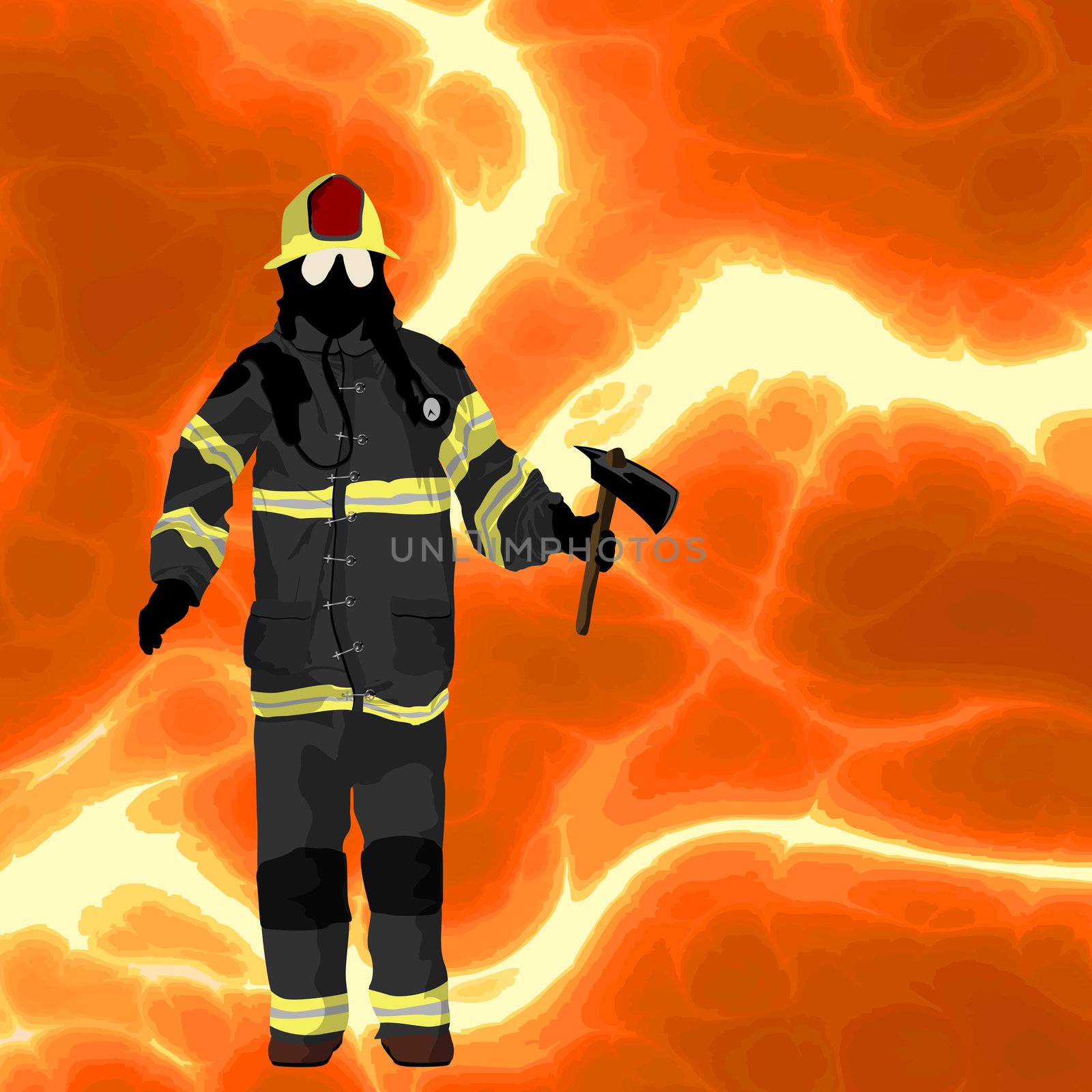 Firefighter background by Lirch