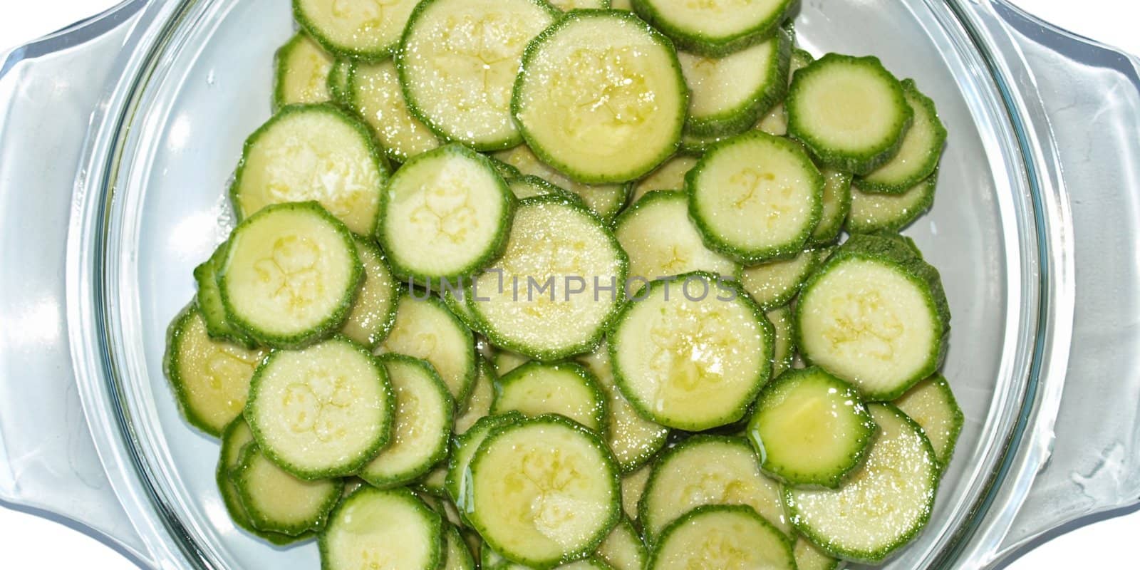 Detail of courgettes or zucchini vegetable food