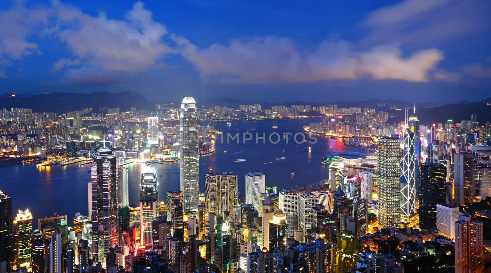 Hong Kong at night
