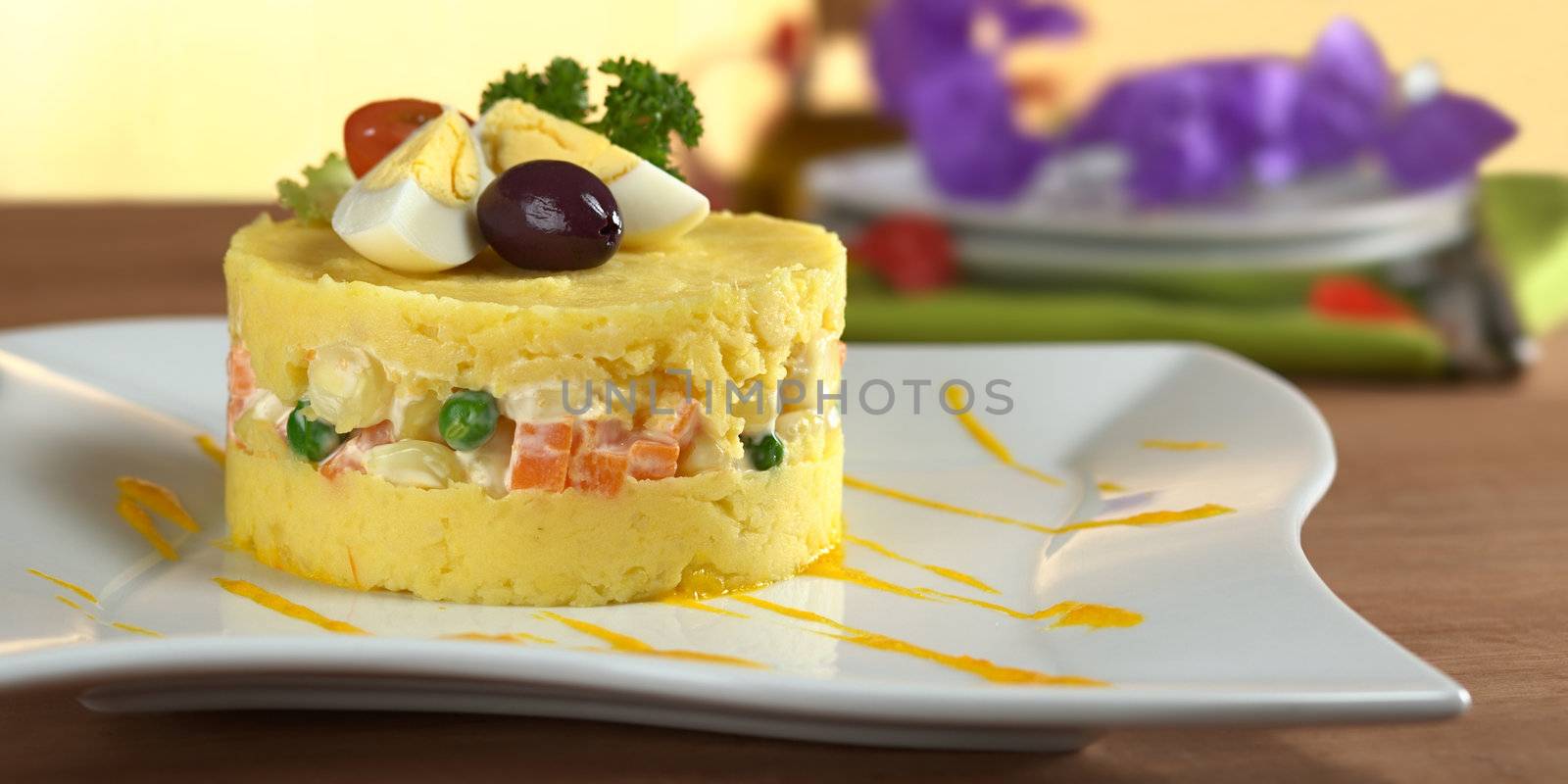 Traditional Peruvian Dish Called Causa by ildi