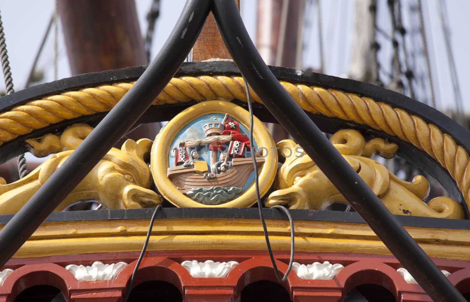 Stern of the VOC ship The Batavia