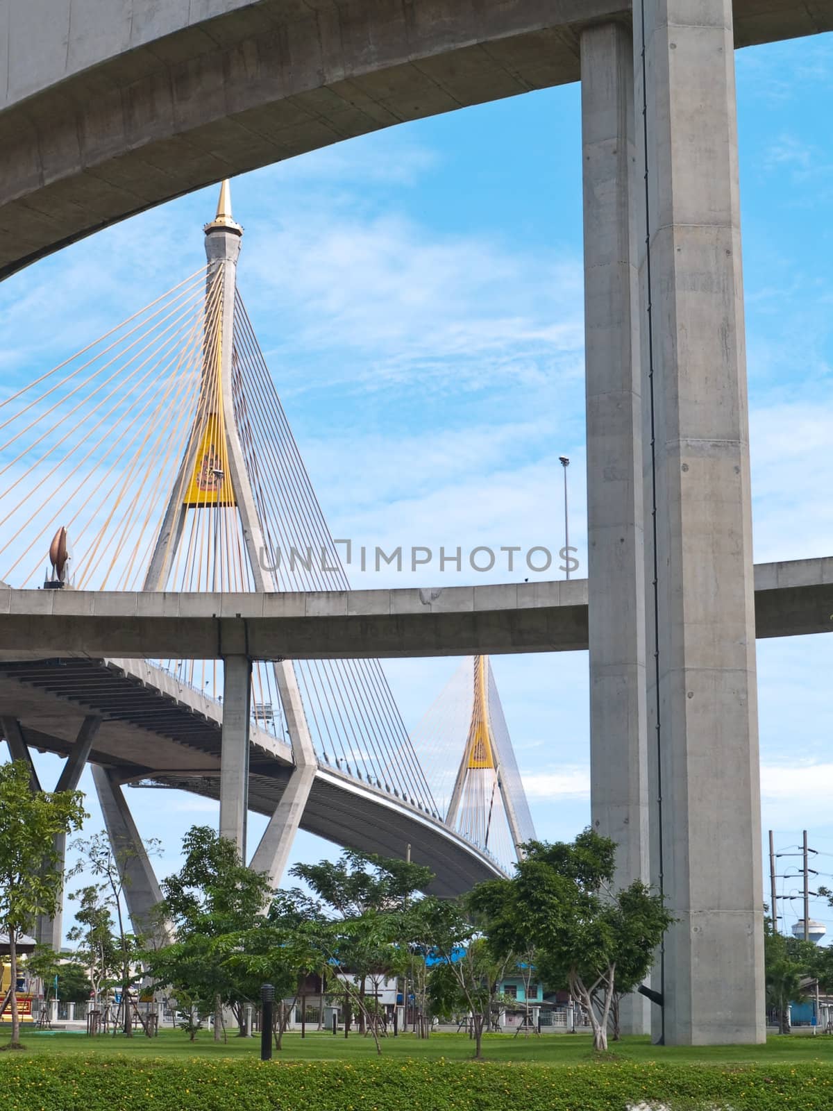 Part of Bhumibol Bridge by Exsodus