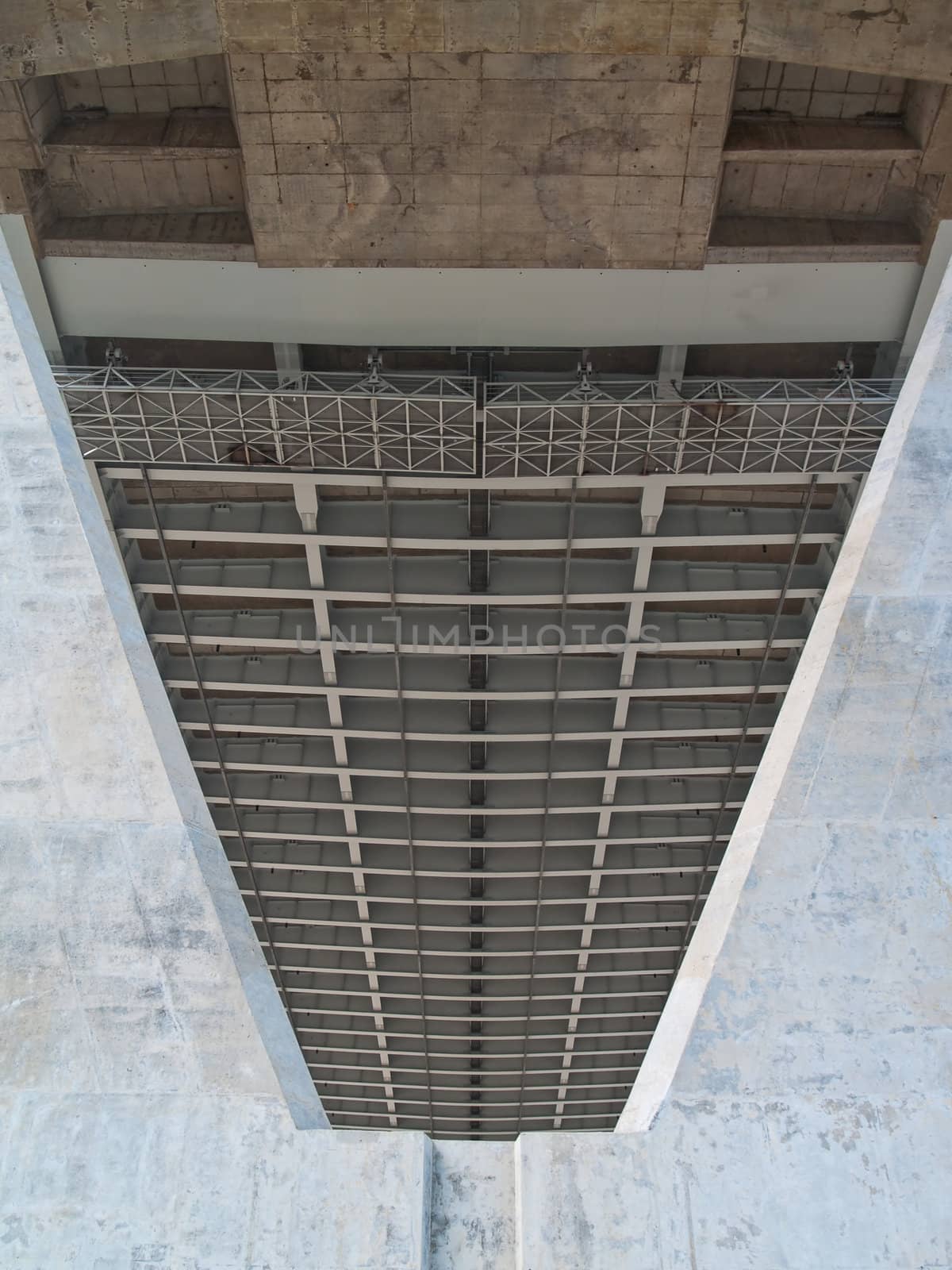 Prop of Bhumibol Bridge also casually call as Industrial Ring Road Bridge, Samut Prakarn,Thailand