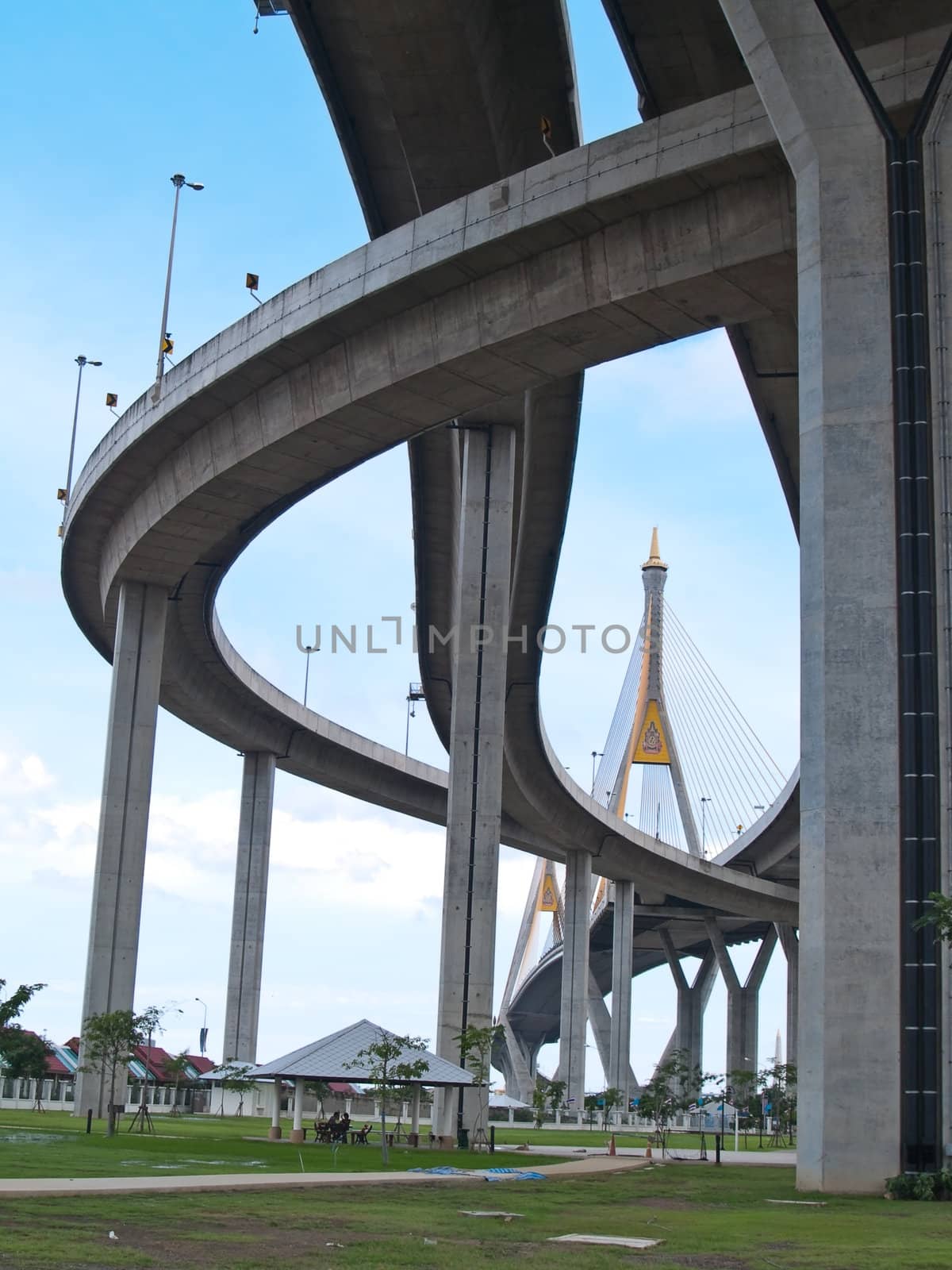 Part of Bhumibol Bridge by Exsodus