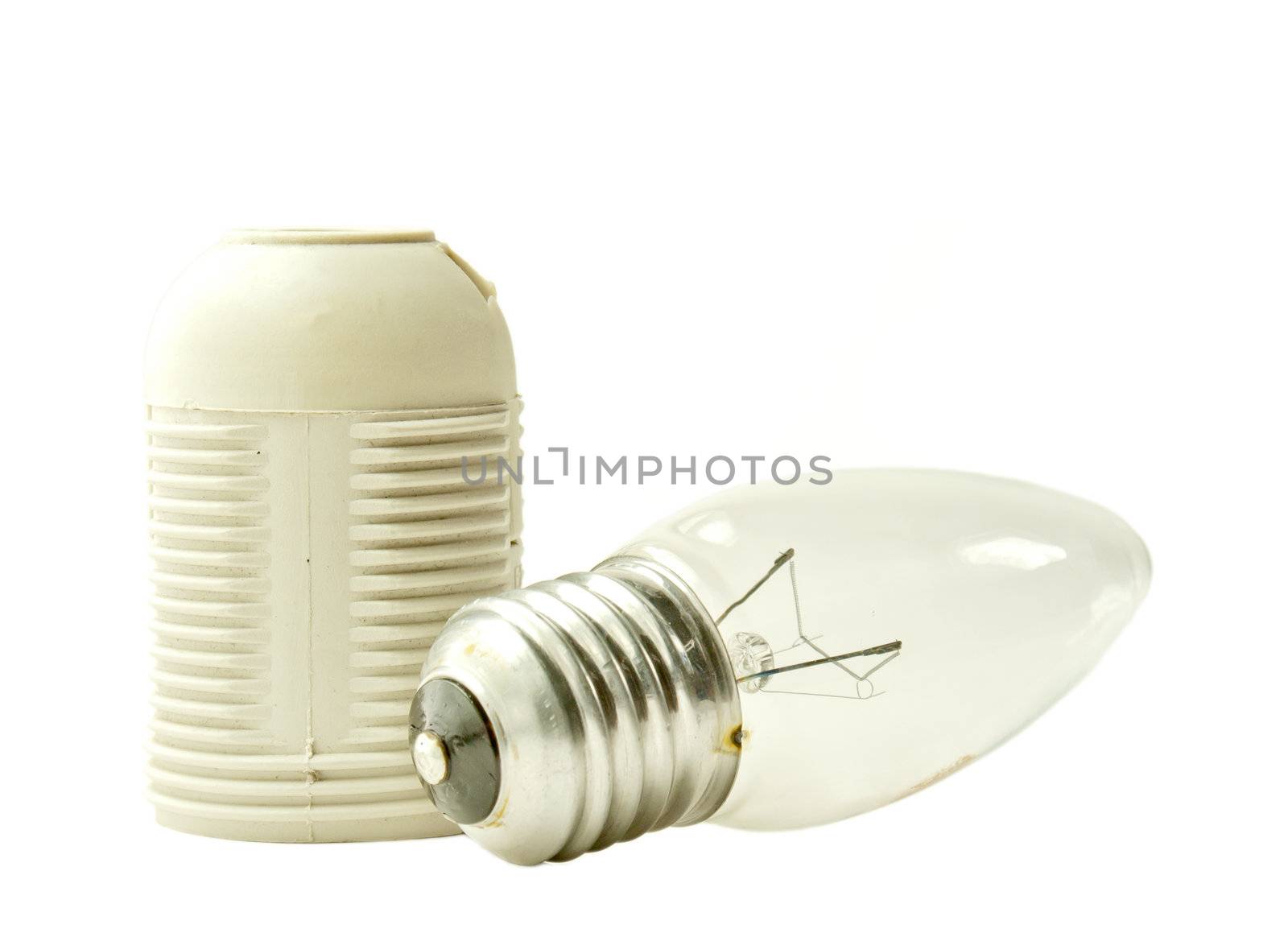 Light bulb and socket by AndreyKr
