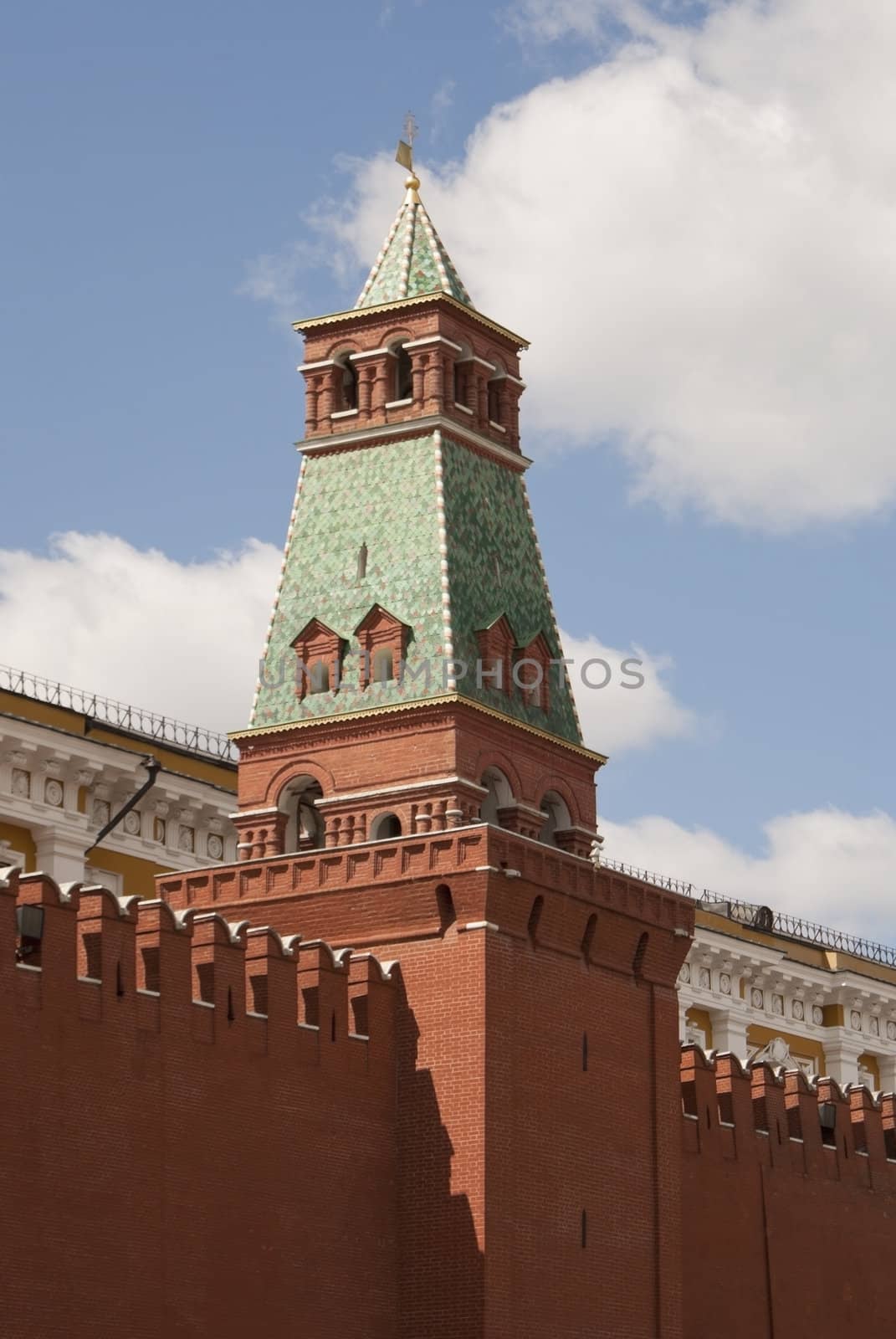 Senatskaya tower at Red Square in Moscow, Russia